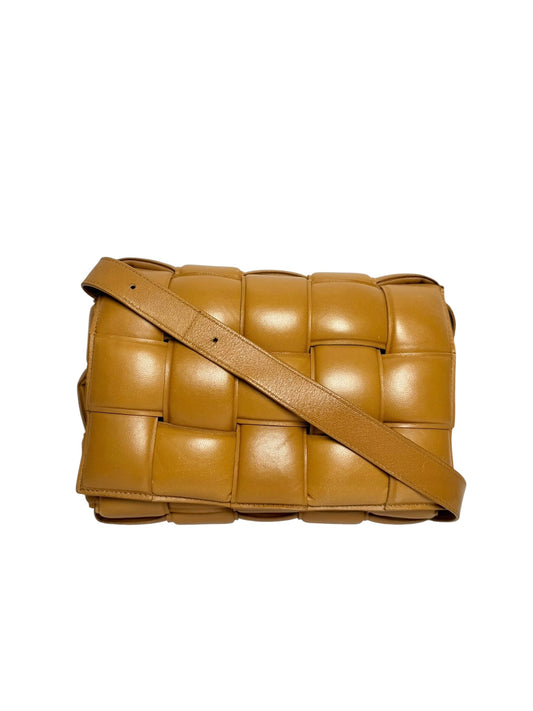 Bottega Veneta Brown Intreccio Leather Woven Bag T8099