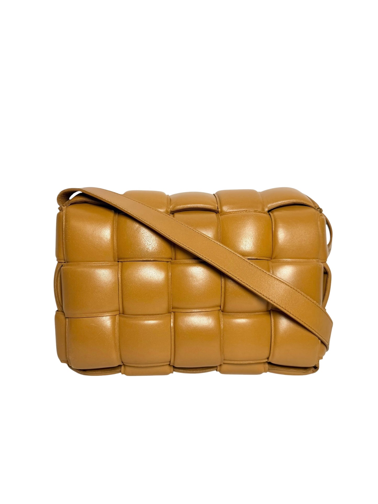 Bottega Veneta Brown Intreccio Leather Woven Bag