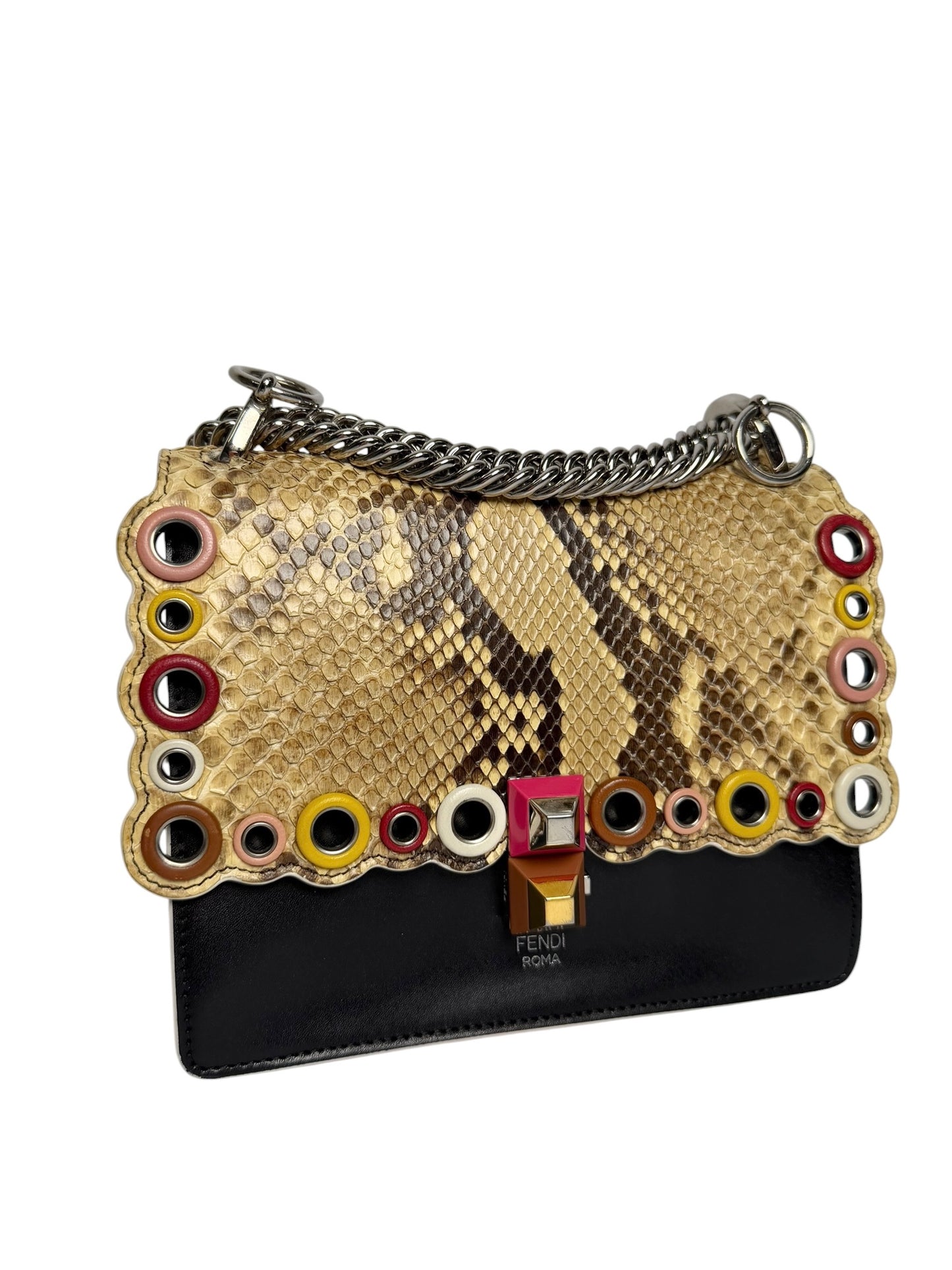 Fendi Mini Python Eyelet Kan I