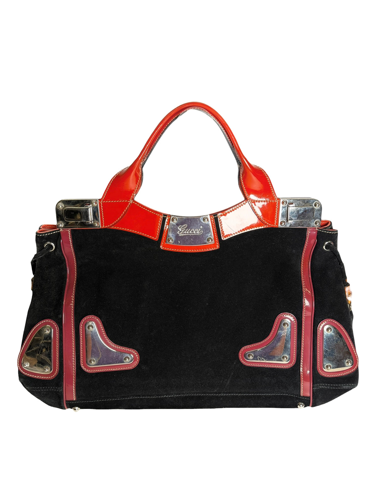 Gucci Suede Race Tote T6815