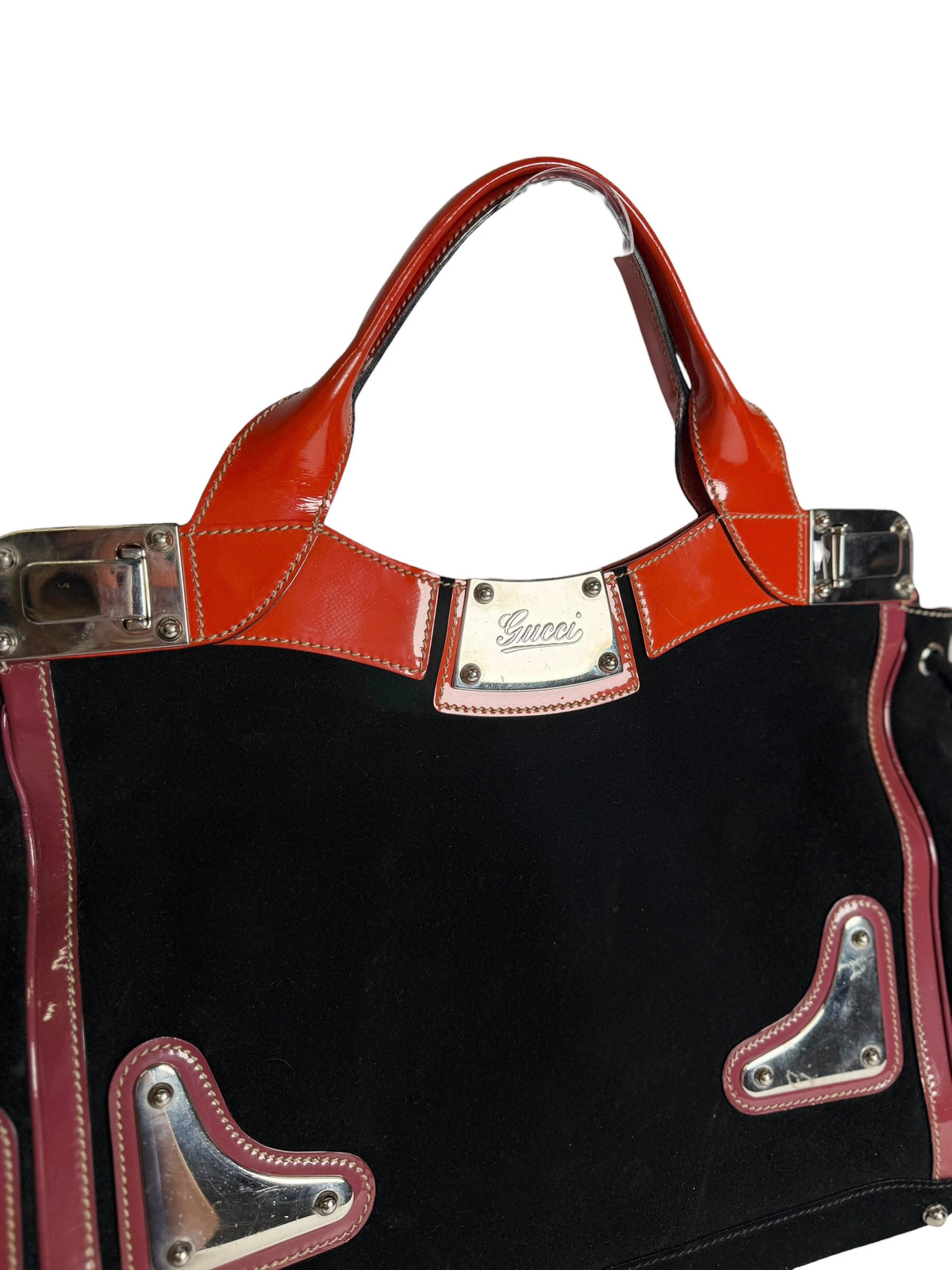 Gucci Suede Race Tote T6815