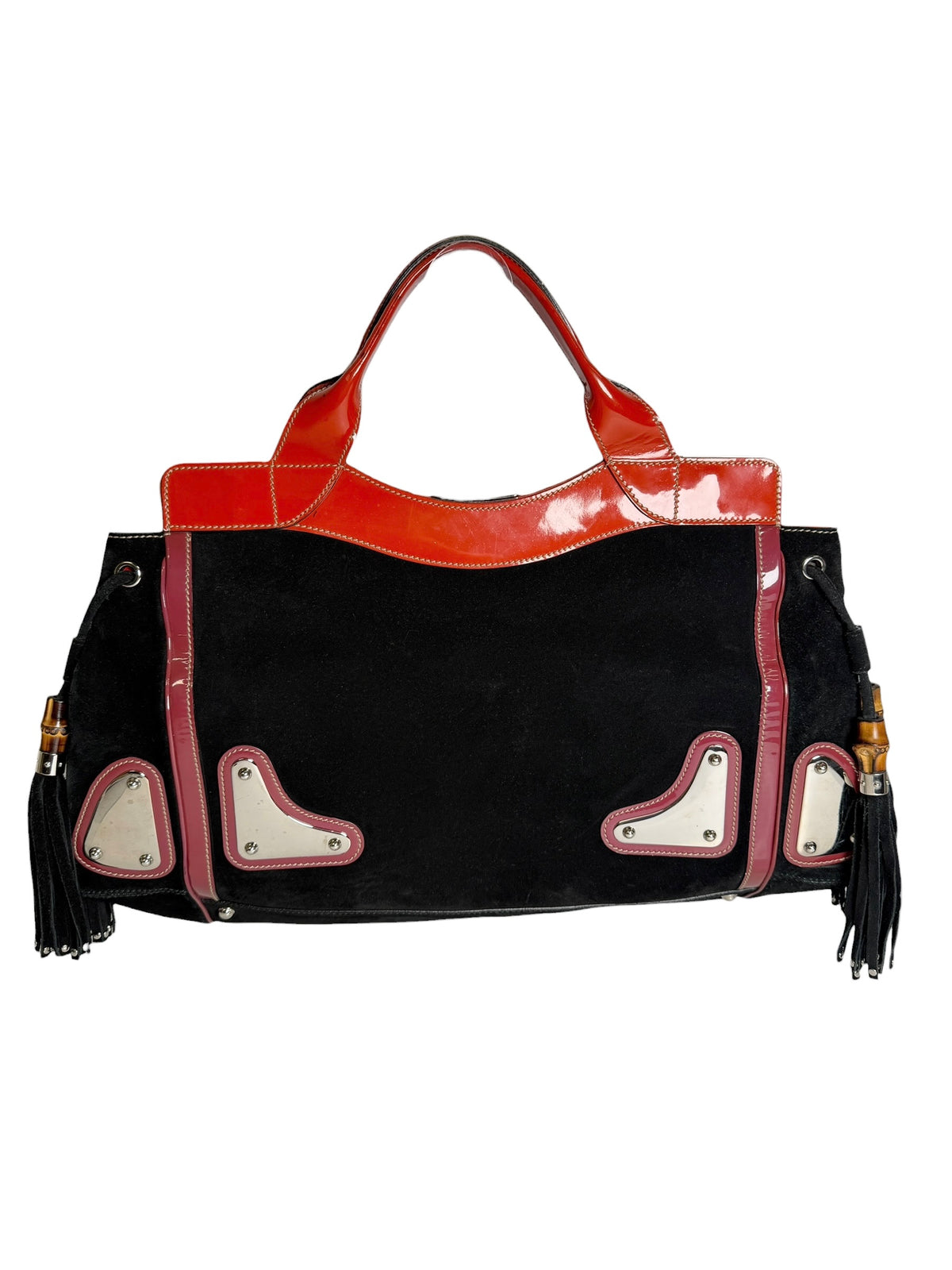 Gucci Suede Race Tote T6815
