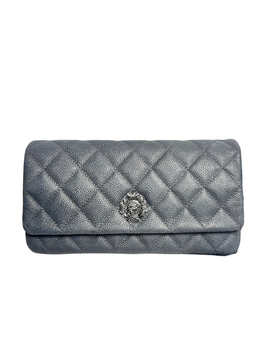 Chanel Grey Caviar Crossbody Flap T8023