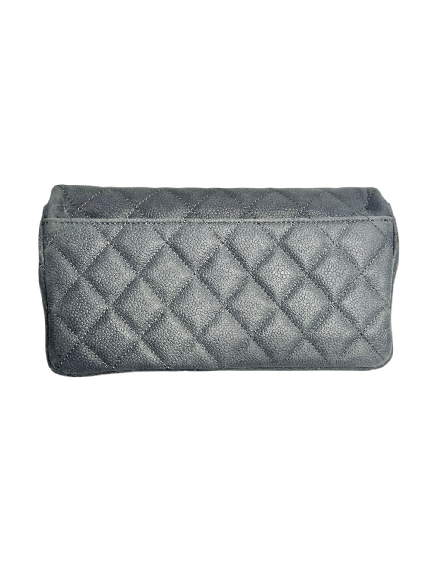 Chanel Grey Caviar Crossbody Flap