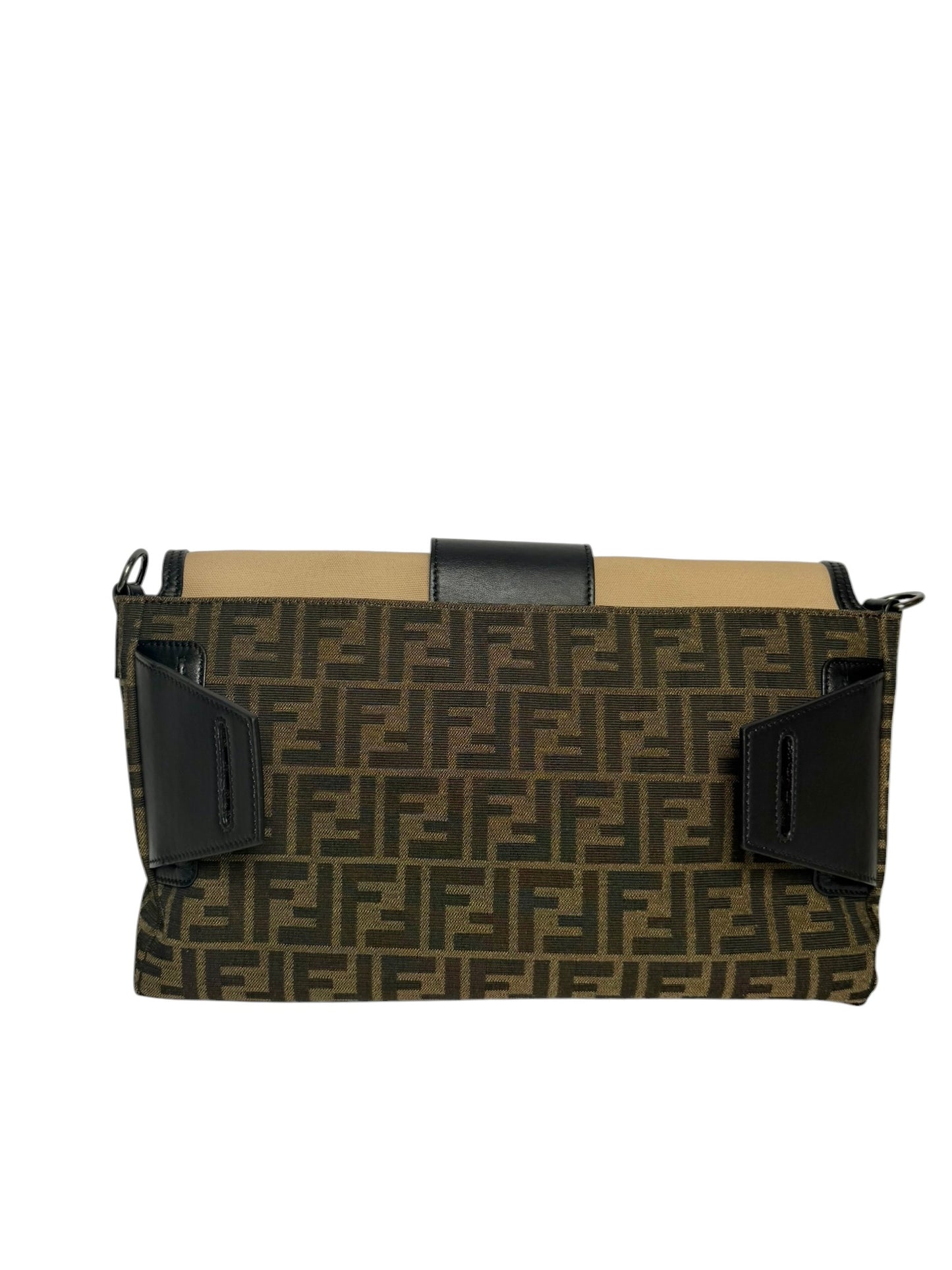 Fendi Beige Zucca Canvas Convertible Belt Bag