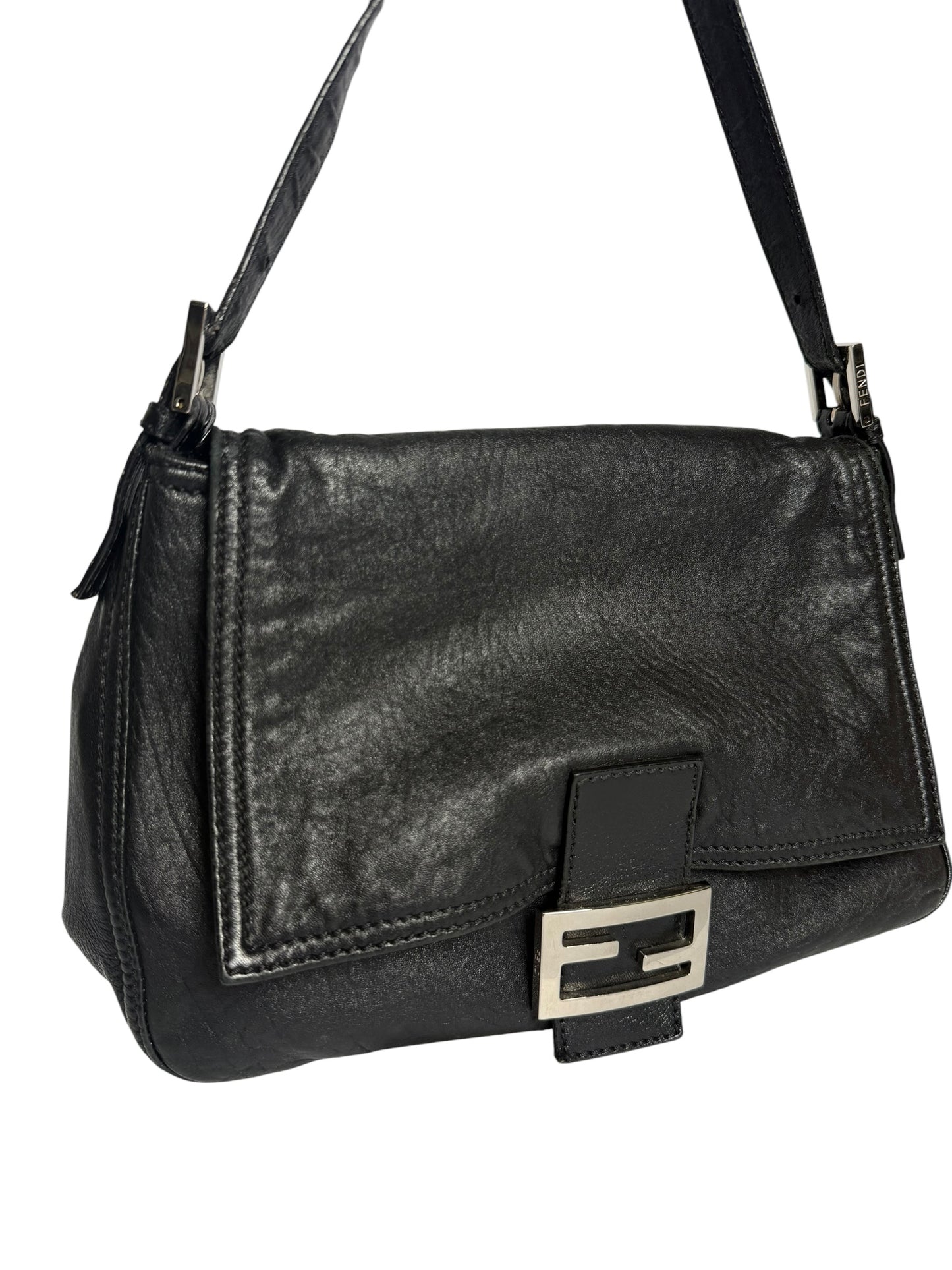 Fendi Black Leather Mamma