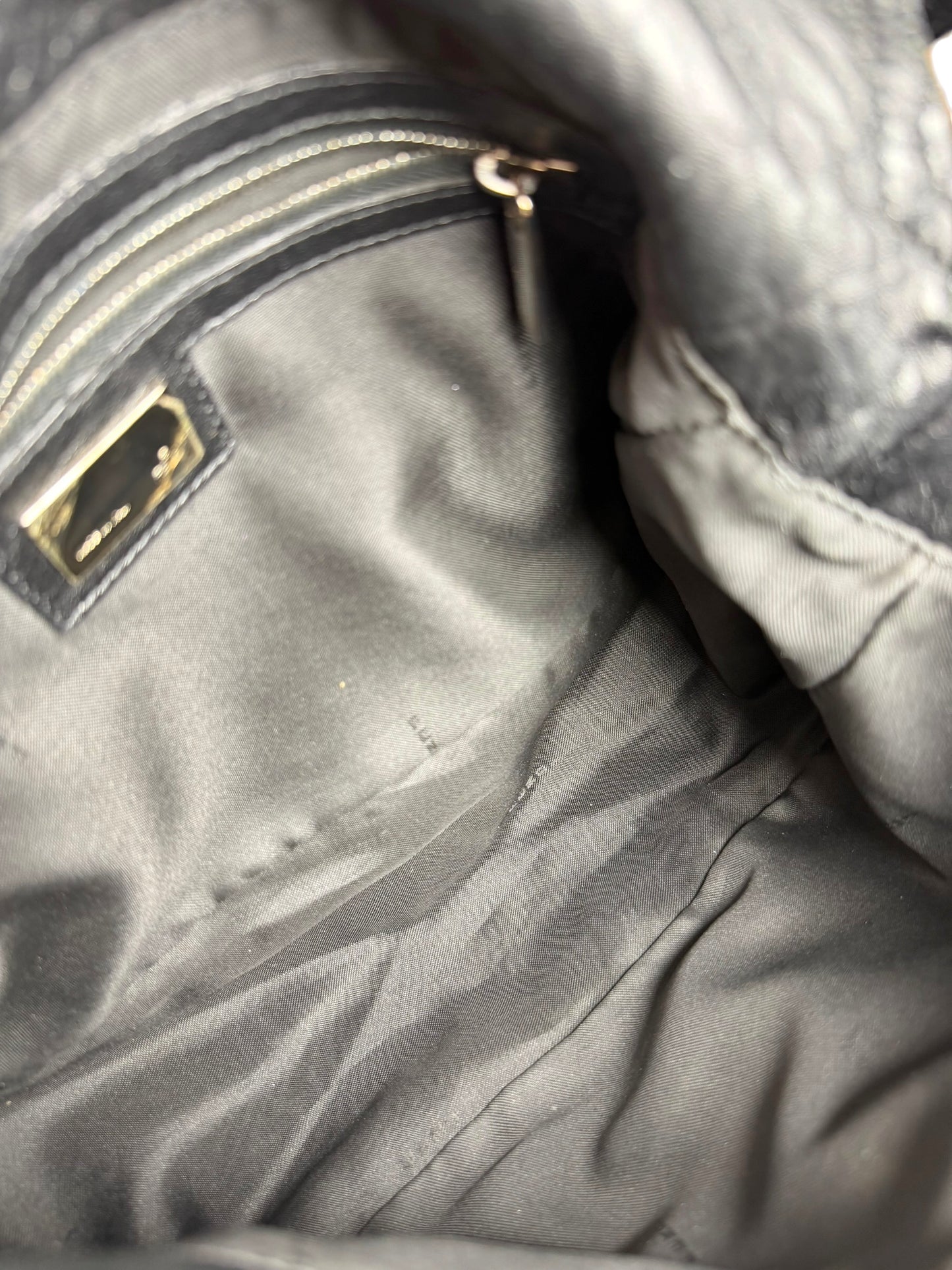 Fendi Black Leather Mamma