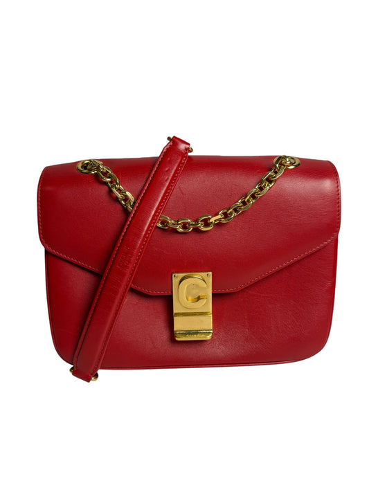 Celine Red Medium C Crossbody T6477