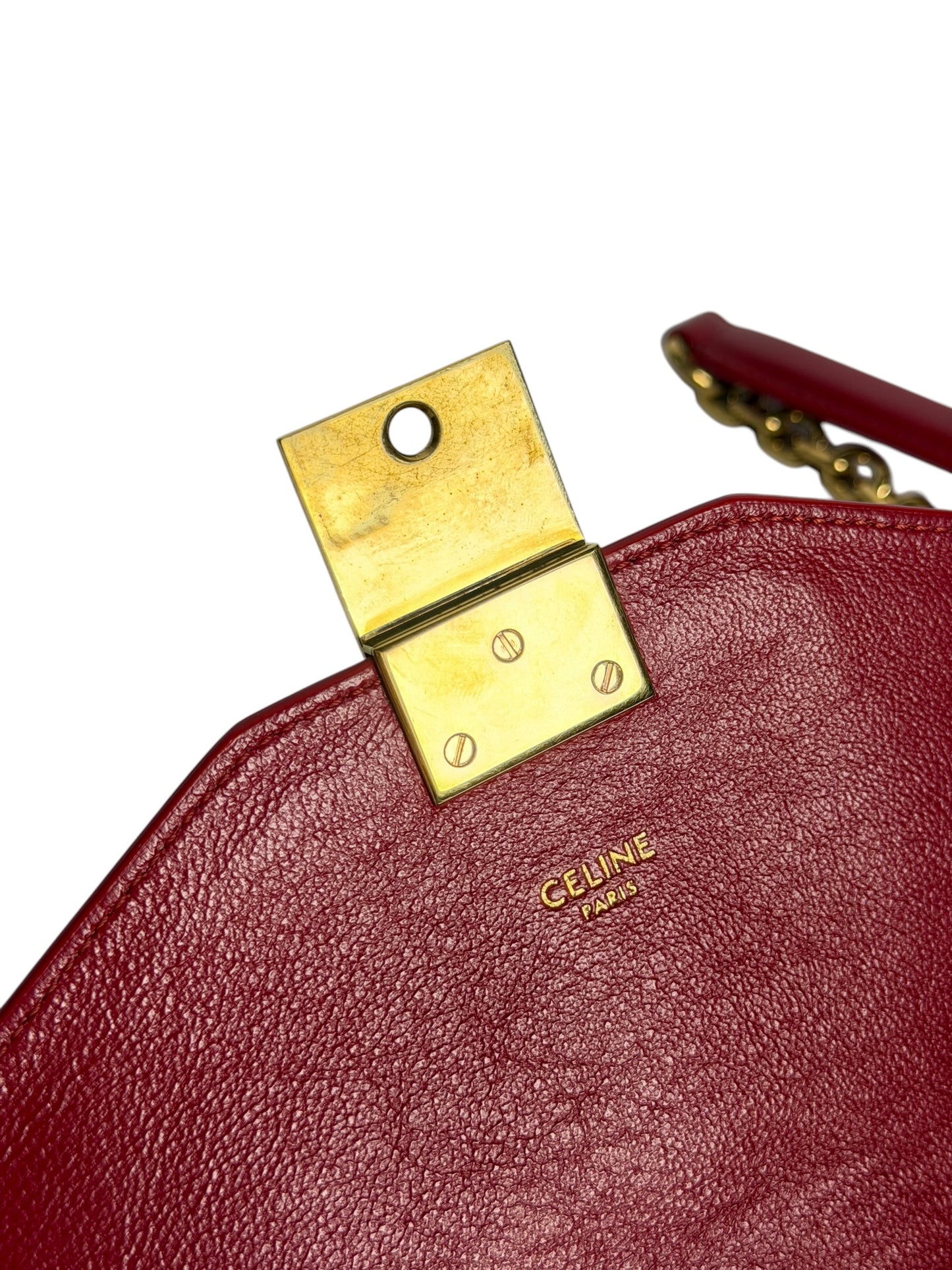 Celine Red Medium C Crossbody T6477