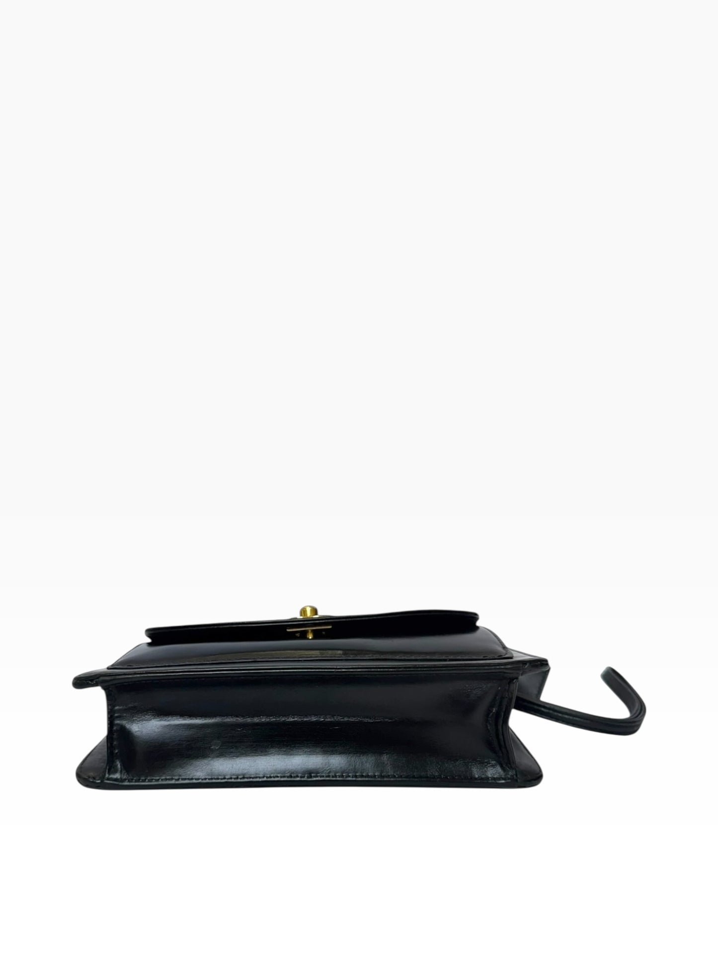 Chanel Classic Turnlock Black Wristlet GHW