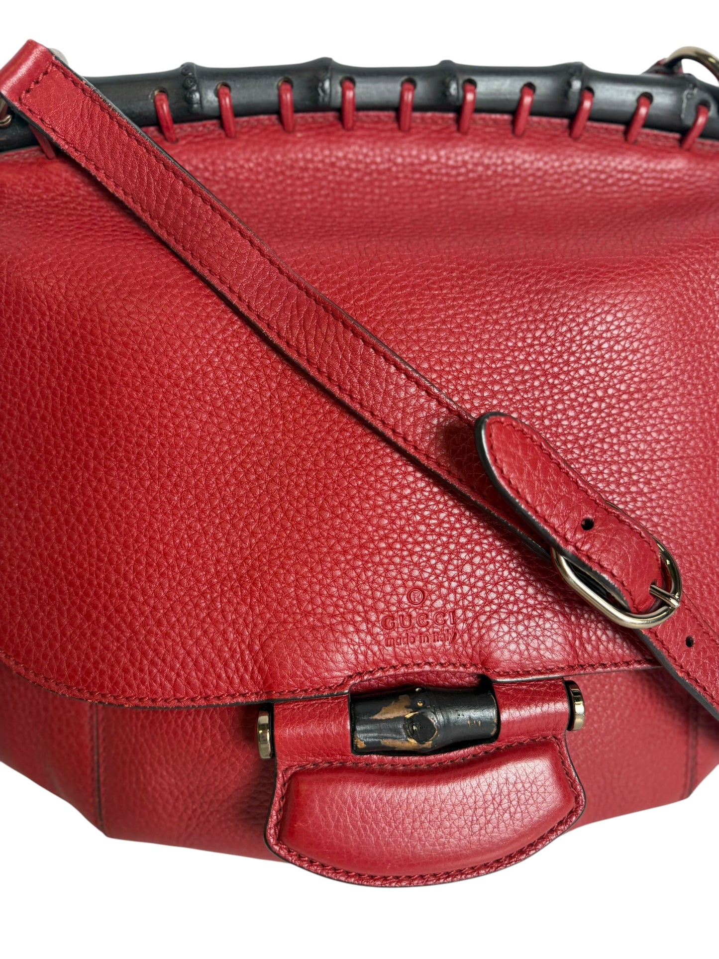 Gucci Red Bamboo Crossbody T6036