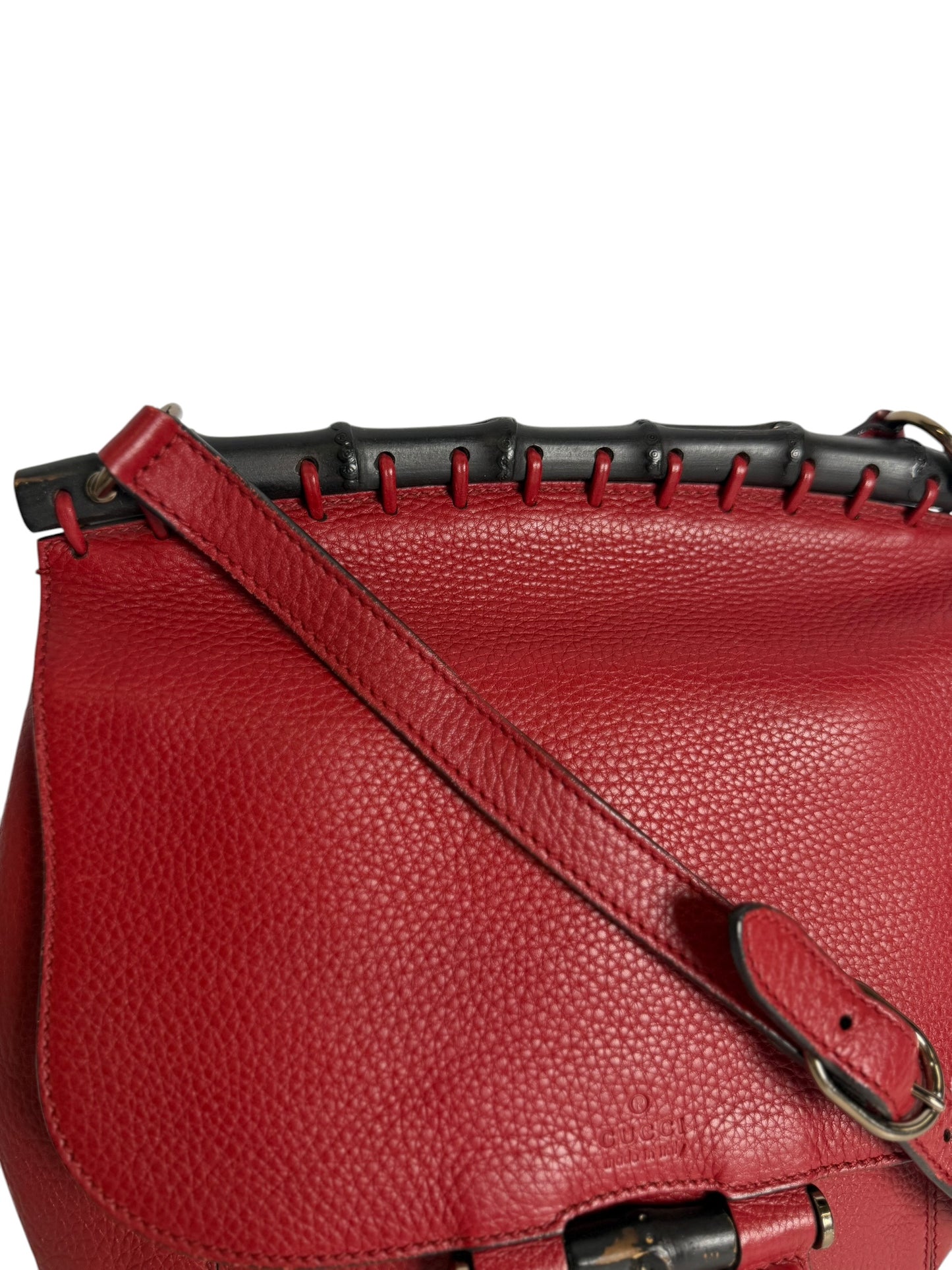 Gucci Red Bamboo Crossbody T6036