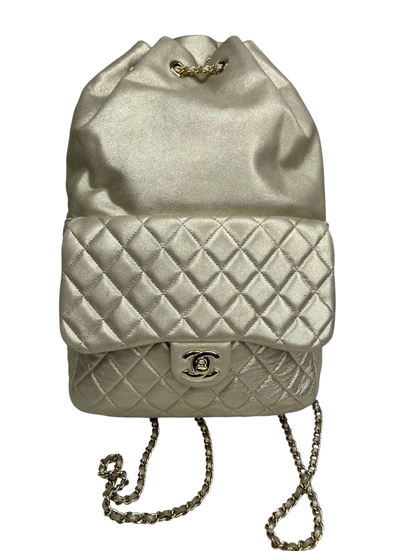 Chanel Small Gold Lambskin In Seoul Backpack T8706