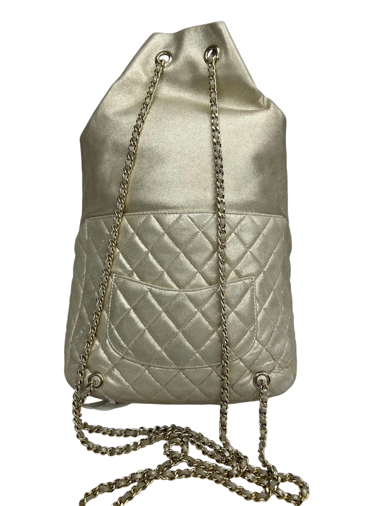 Chanel Small Gold Lambskin In Seoul Backpack T8706