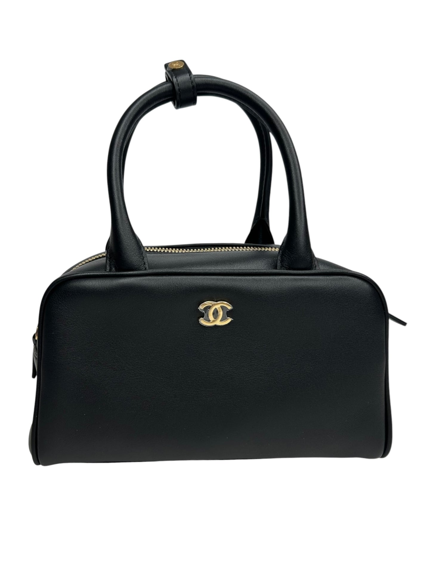 Chanel Black Mini Bowling Bag T8703