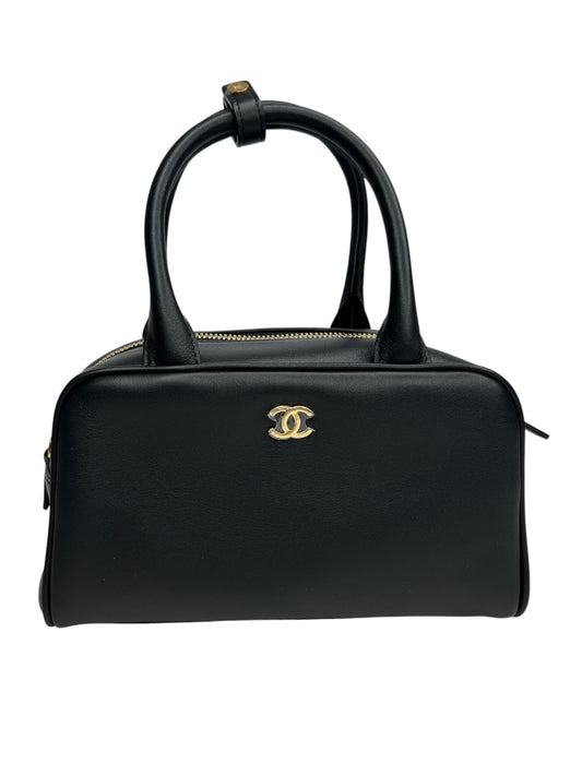 Chanel Black Mini Bowling Bag T8703