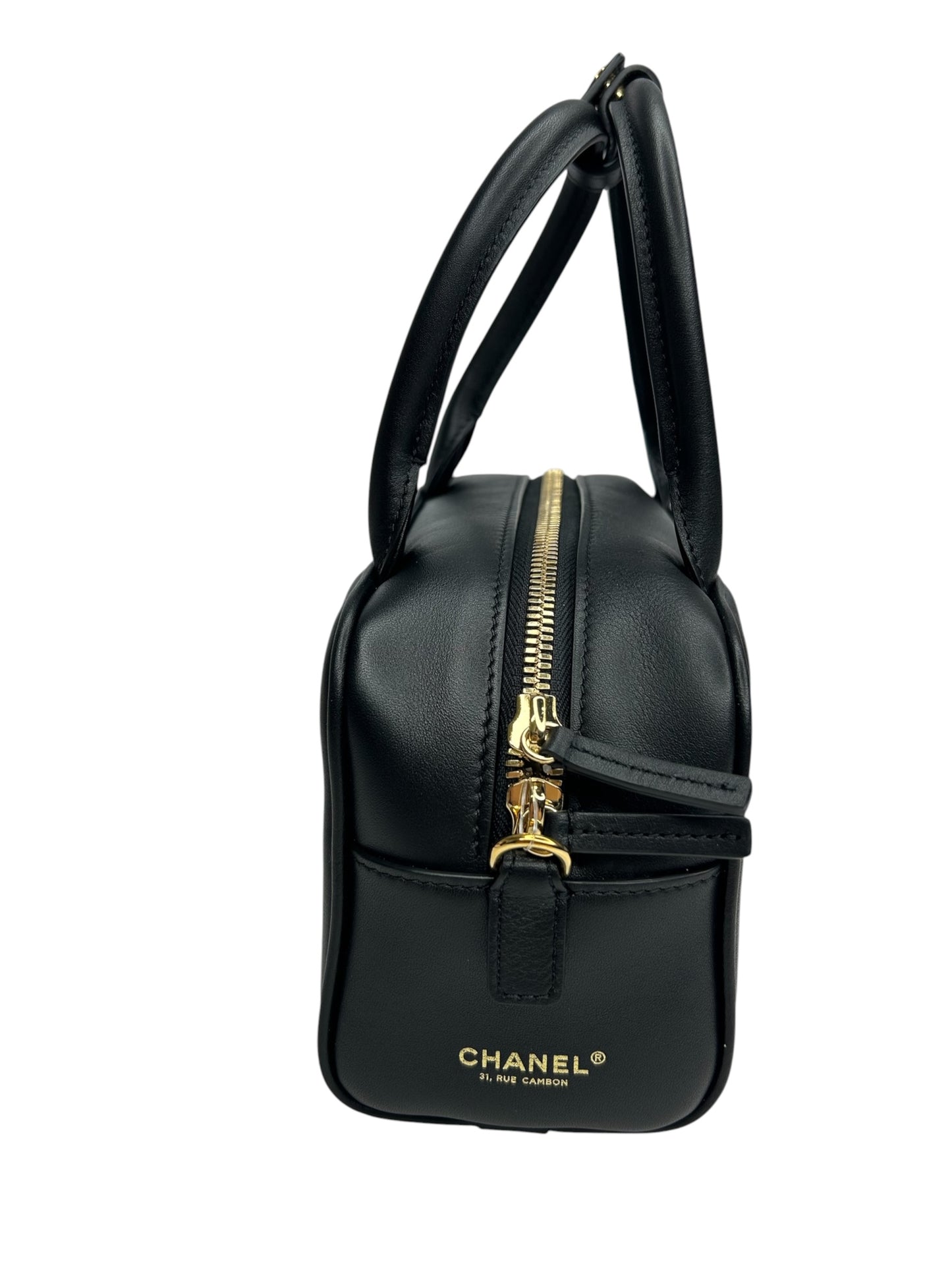 Chanel Black Mini Bowling Bag T8703