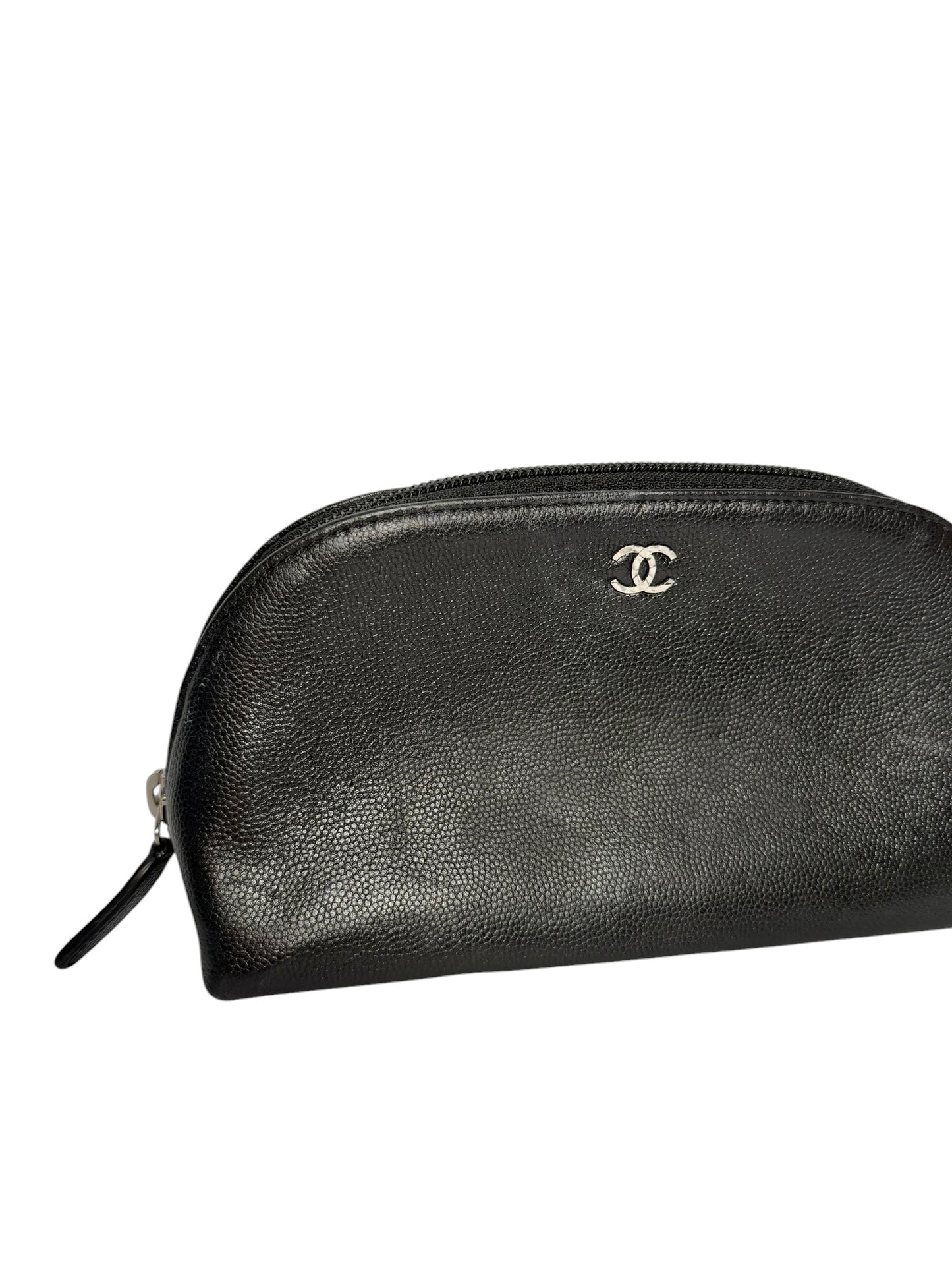 Chanel Black Caviar Cosmetic Pouch