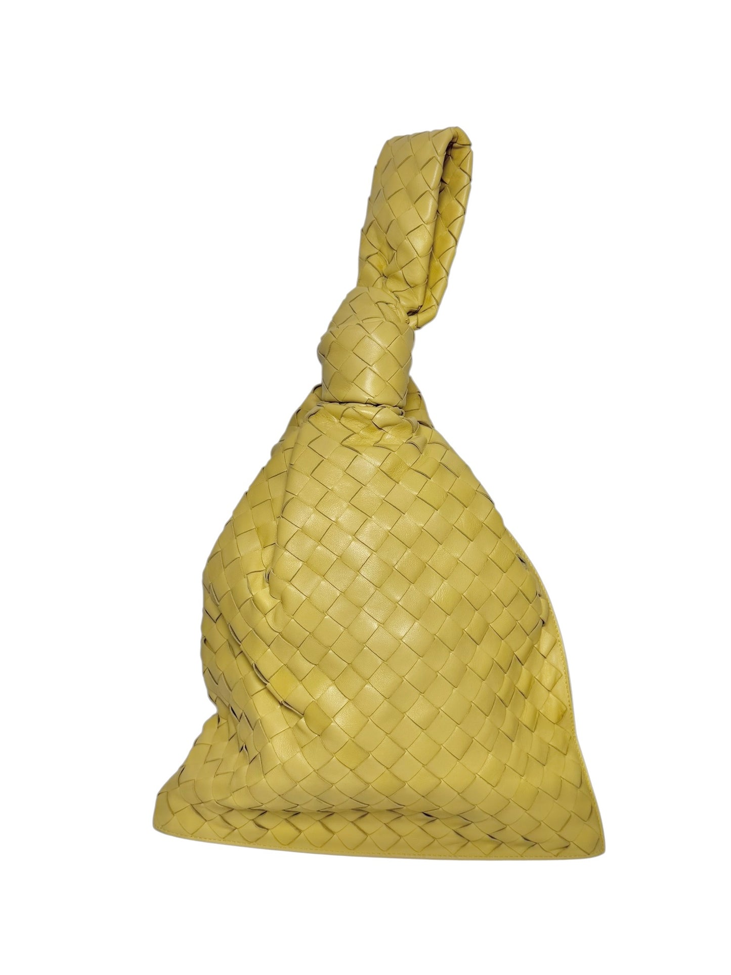 Bottega Veneta Yellow Woven Twist Intrecciato