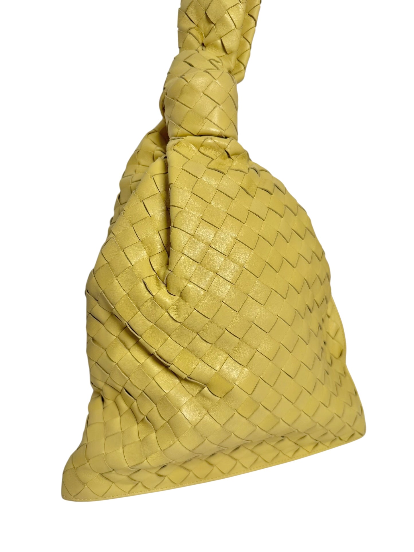 Bottega Veneta Yellow Woven Twist Intrecciato