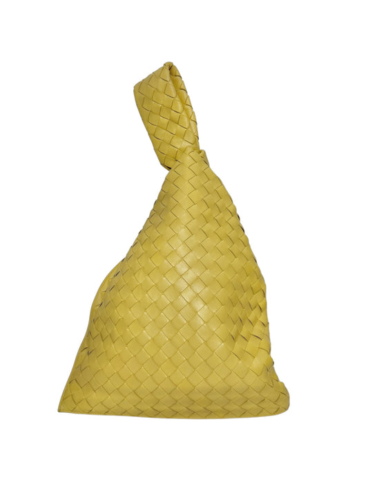 Bottega Veneta Yellow Woven Twist Intrecciato T8163