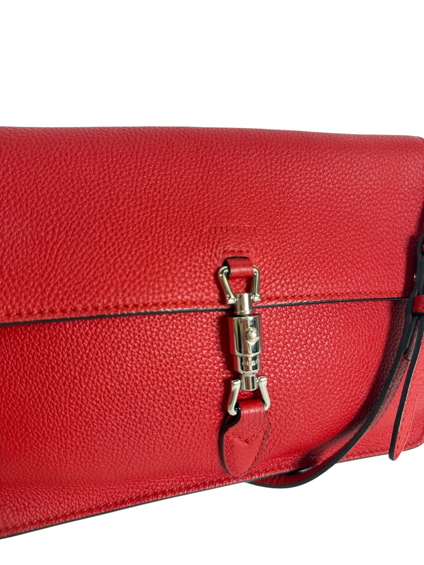 Gucci Red Soft Jackie Flap T1037