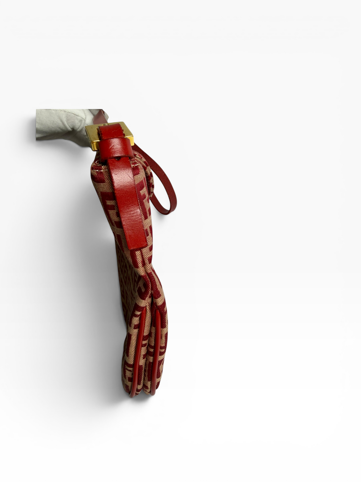 Fendi Red Baguette #1007