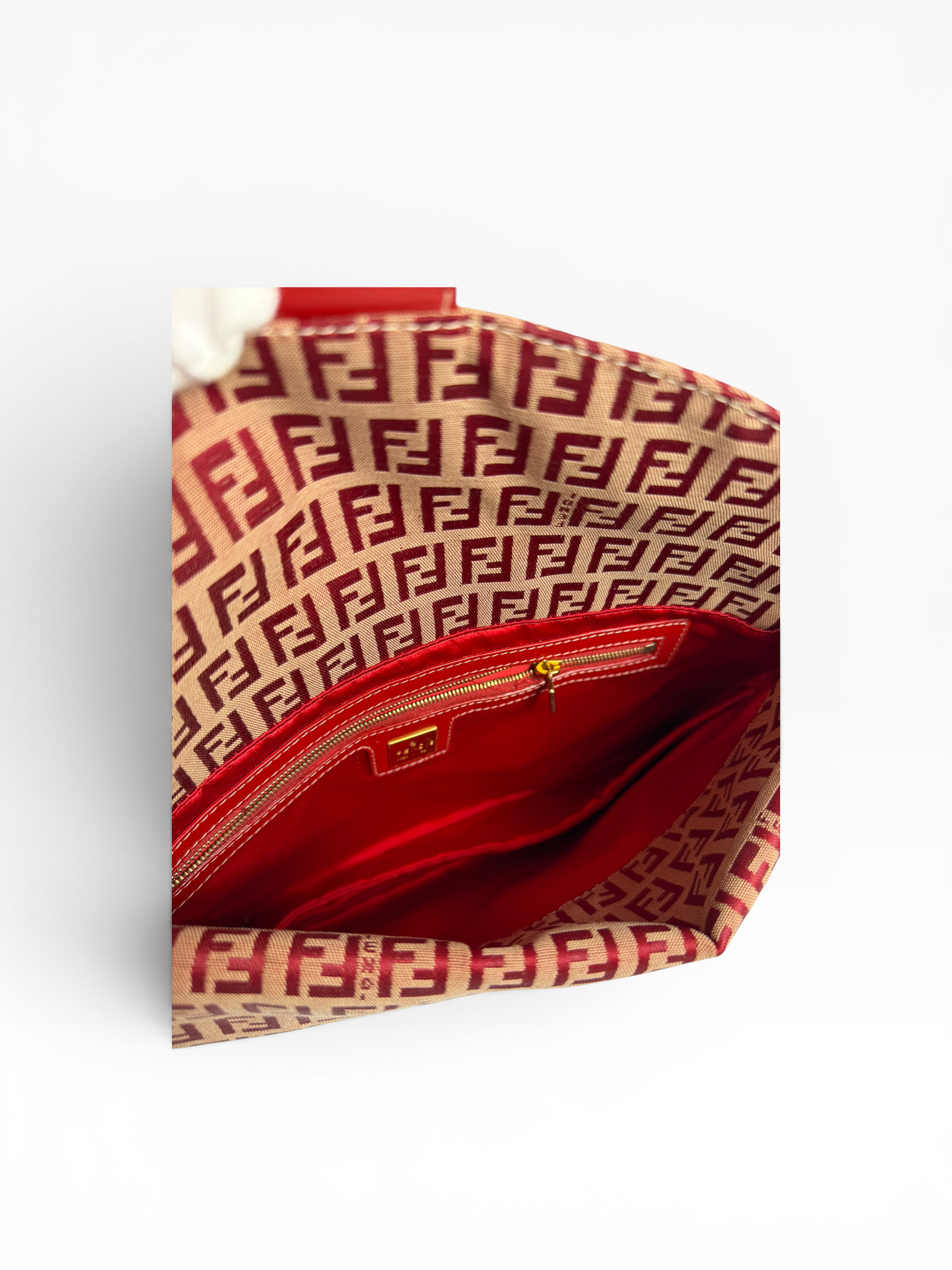 Fendi Red Baguette #1007