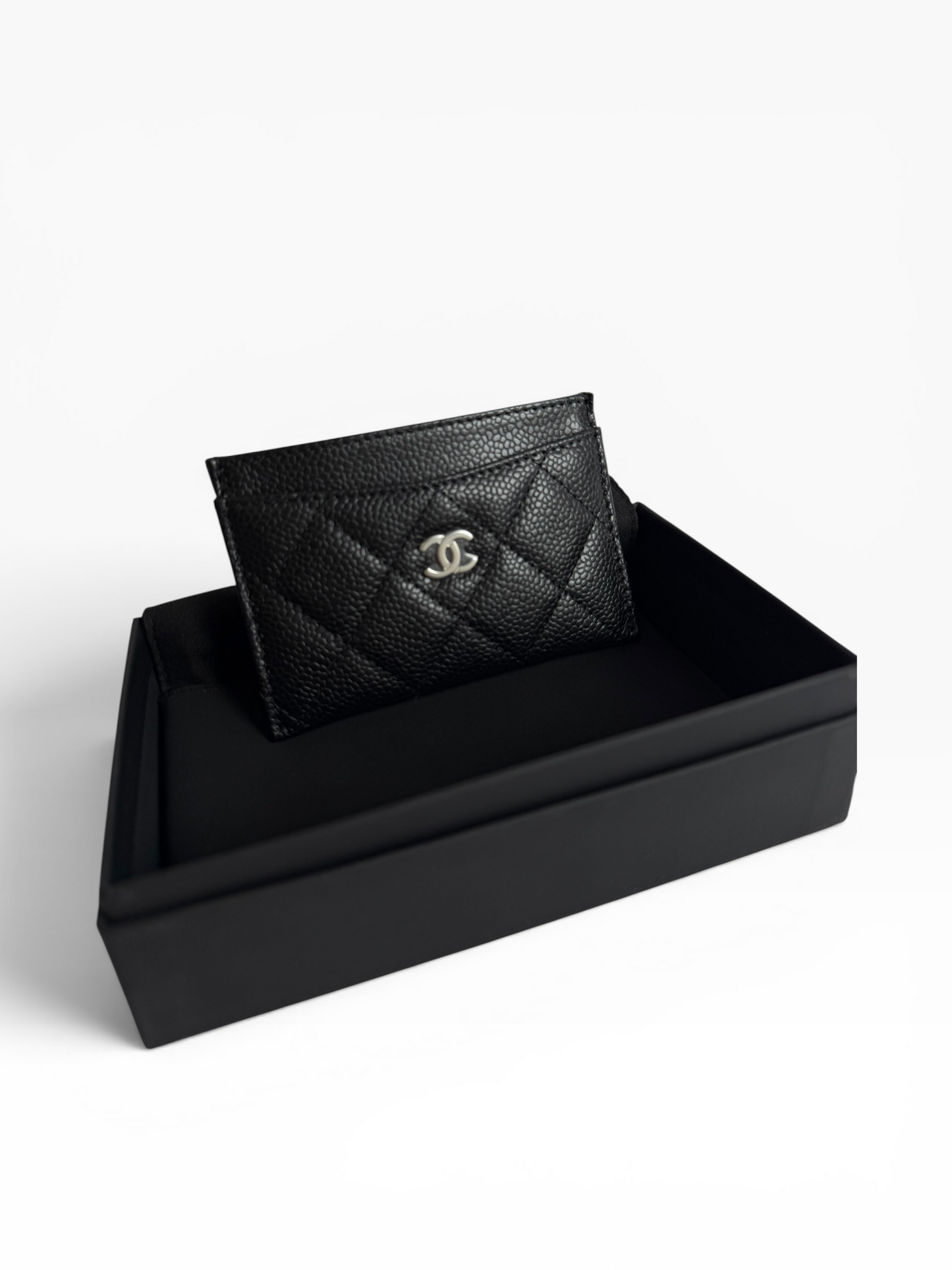 Chanel classic simple caviar card case black#1010