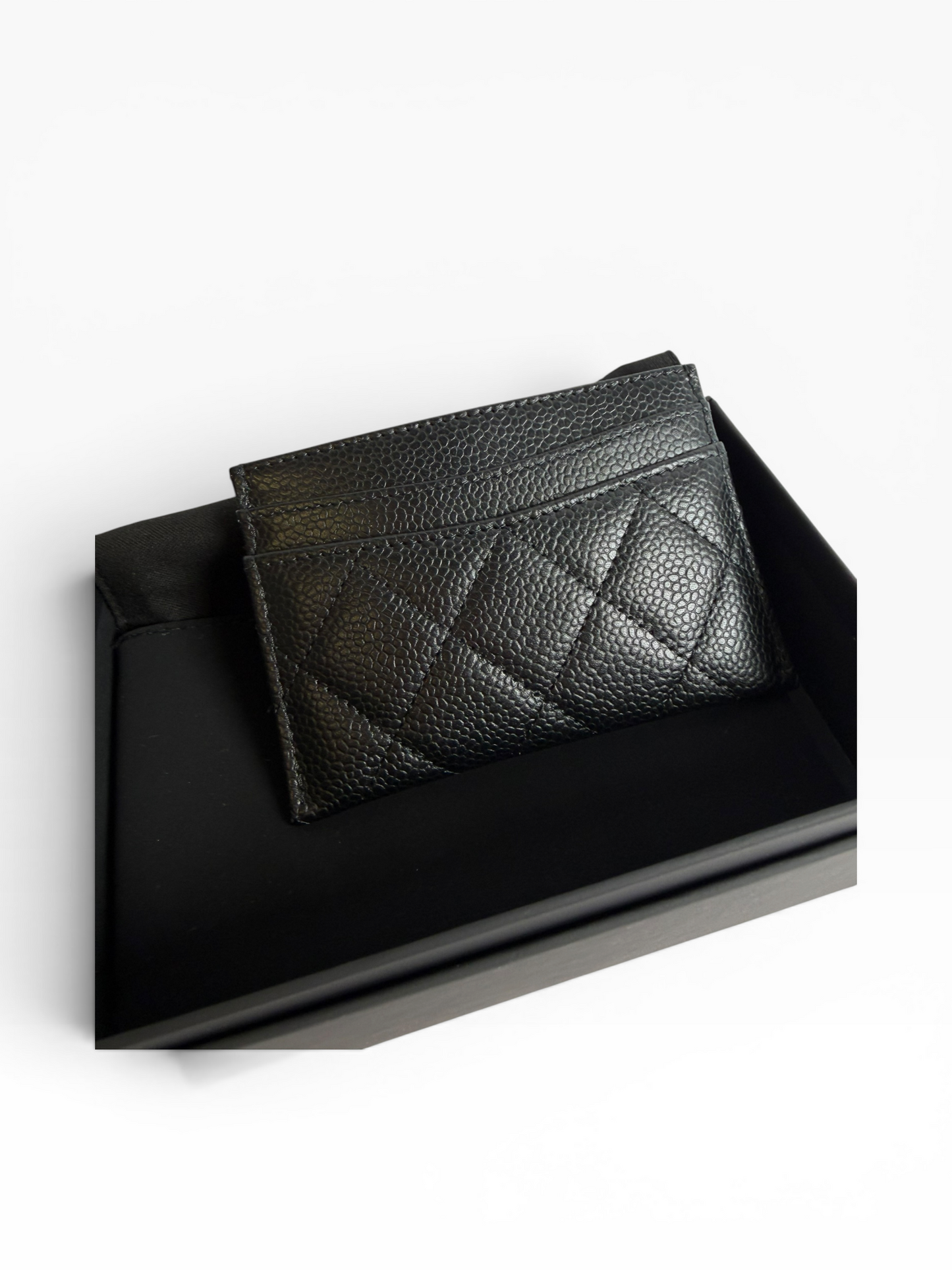 Chanel classic simple caviar card case black#1010