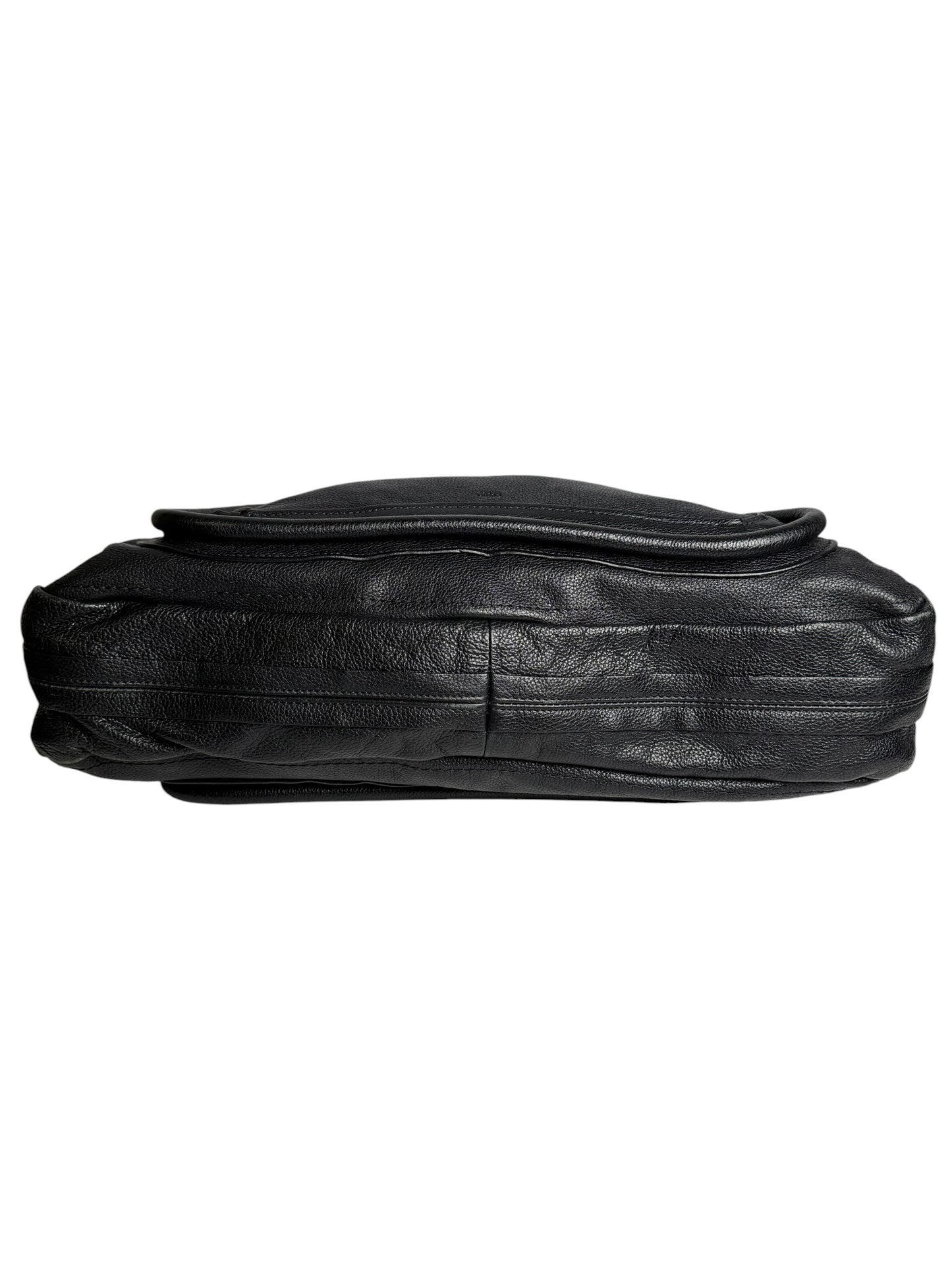Chloe Black Leather Paraty Shoulder GHW T1043