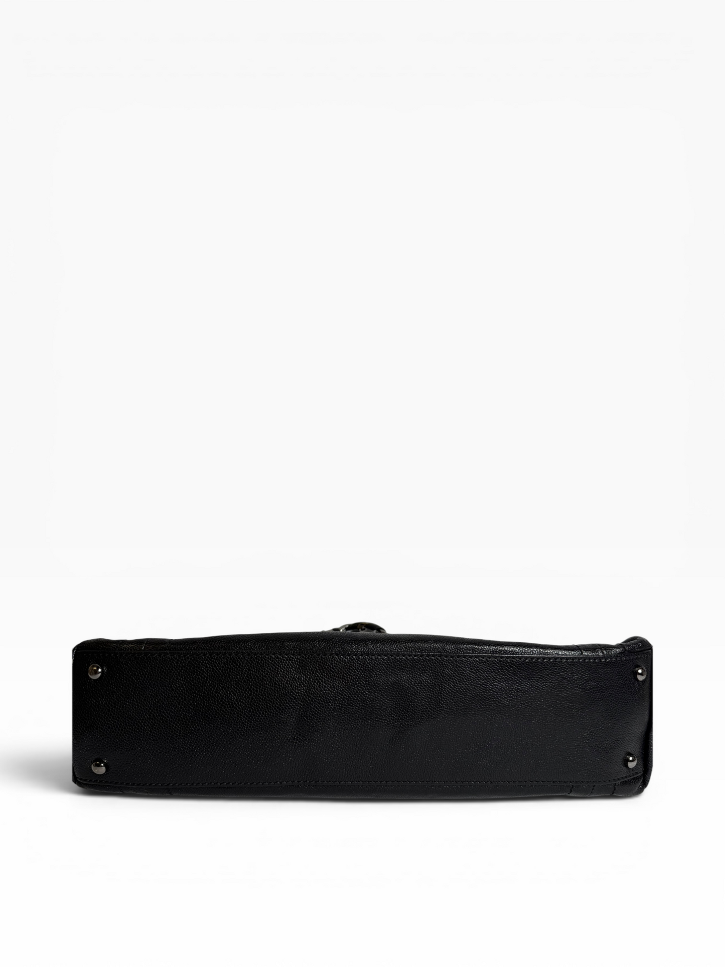 Chanel chain shoulder black top zip shoulder#1003