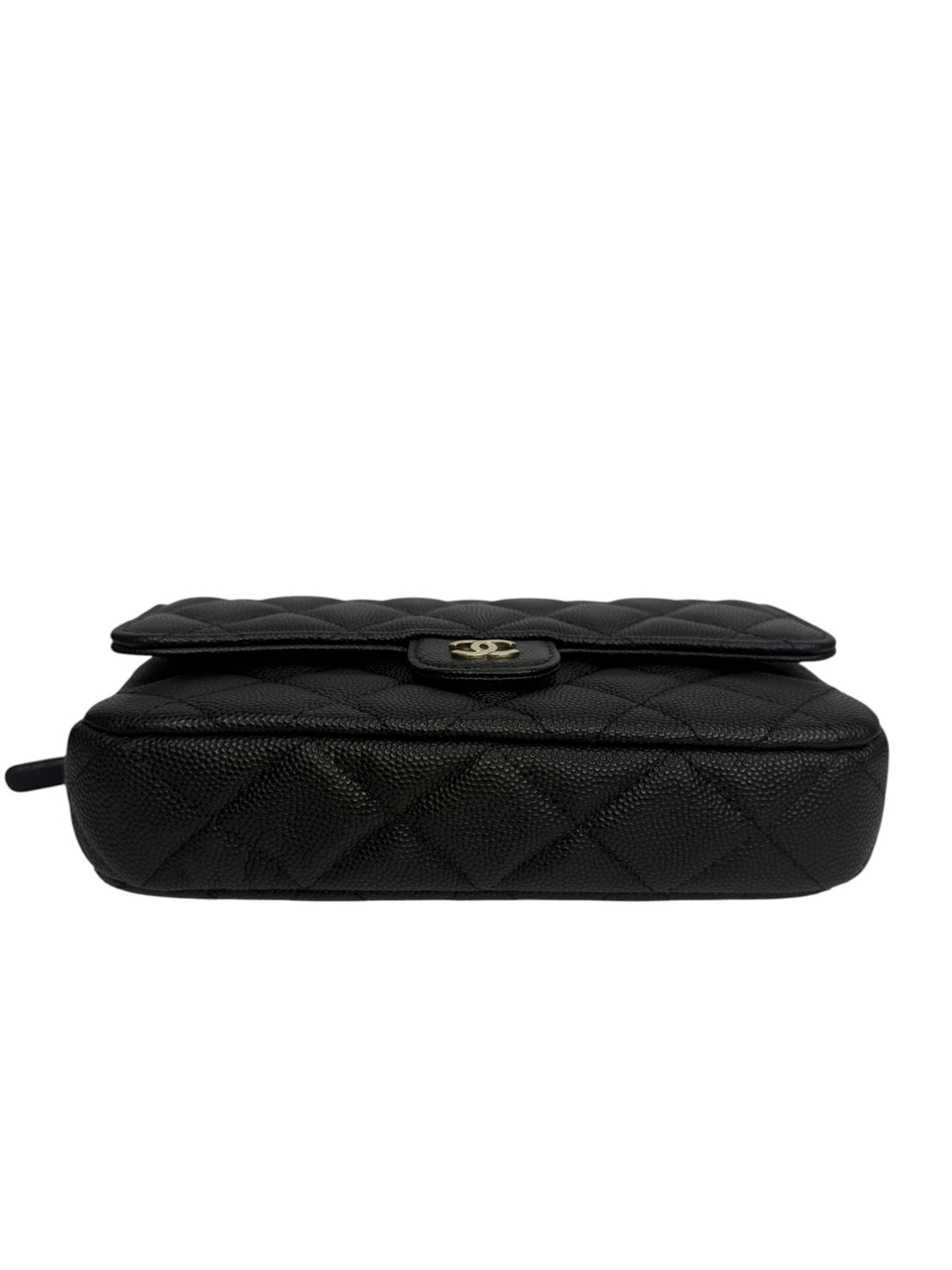 Chanel Black Caviar WOC GHW T9159