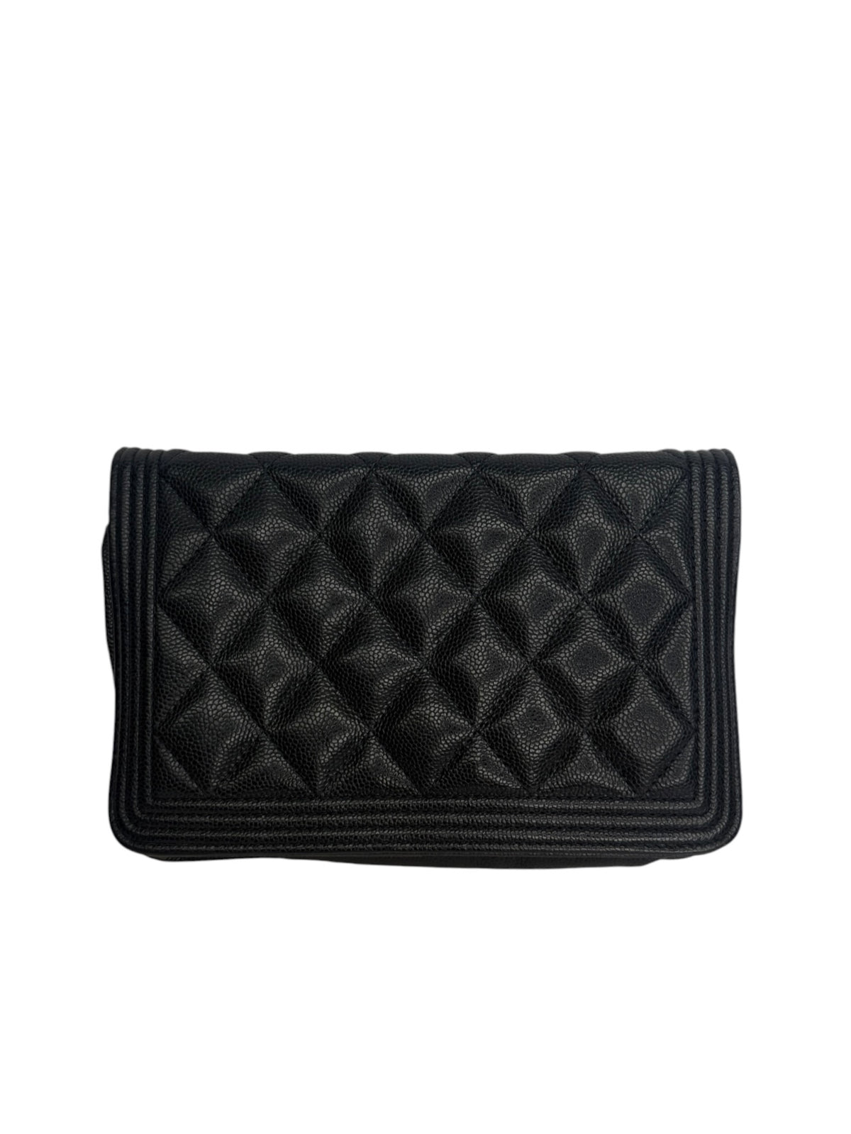 Chanel Navy Caviar WOC GHW T9166