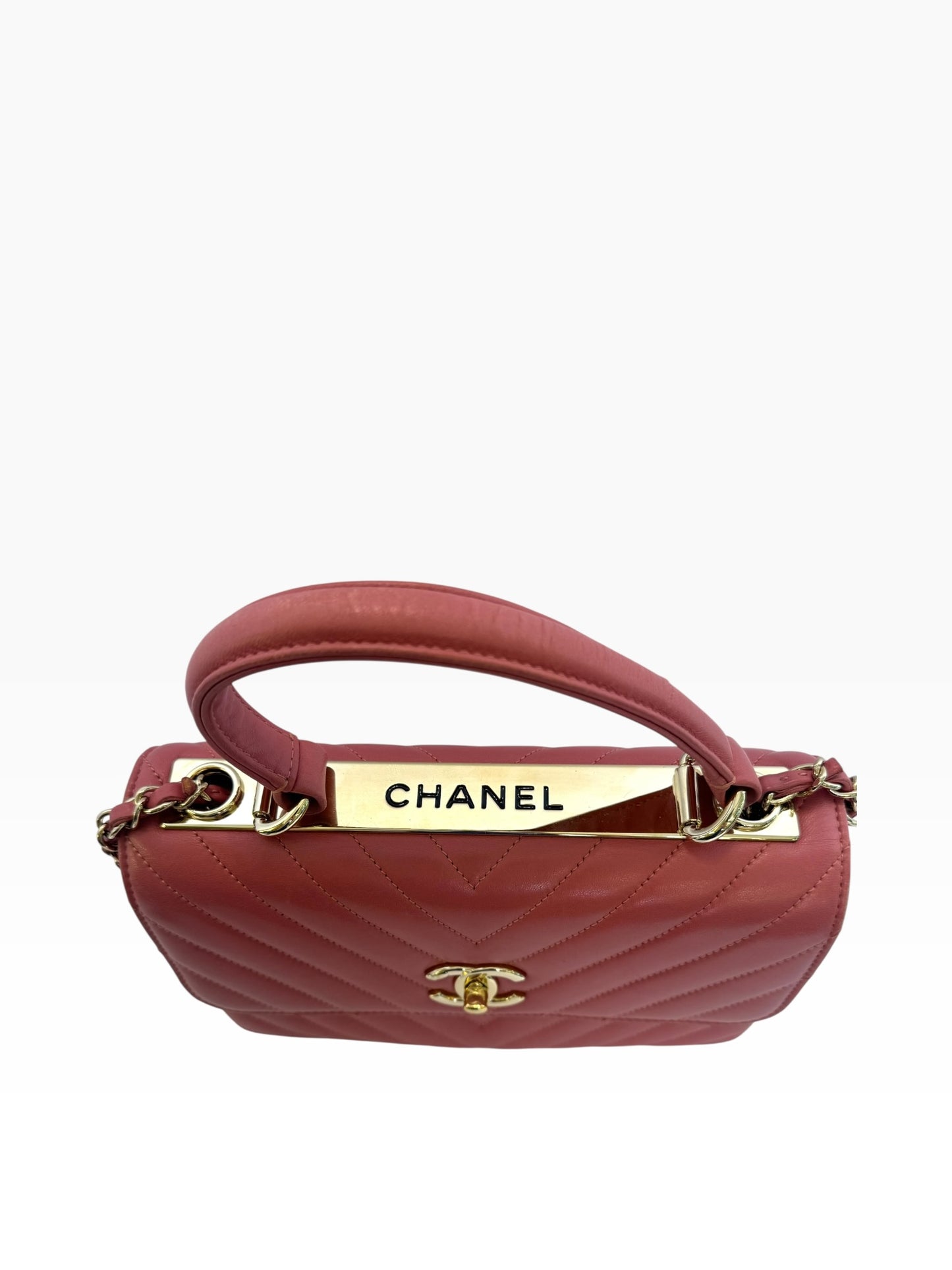Chanel Trendy CC Chevron Small Pink
