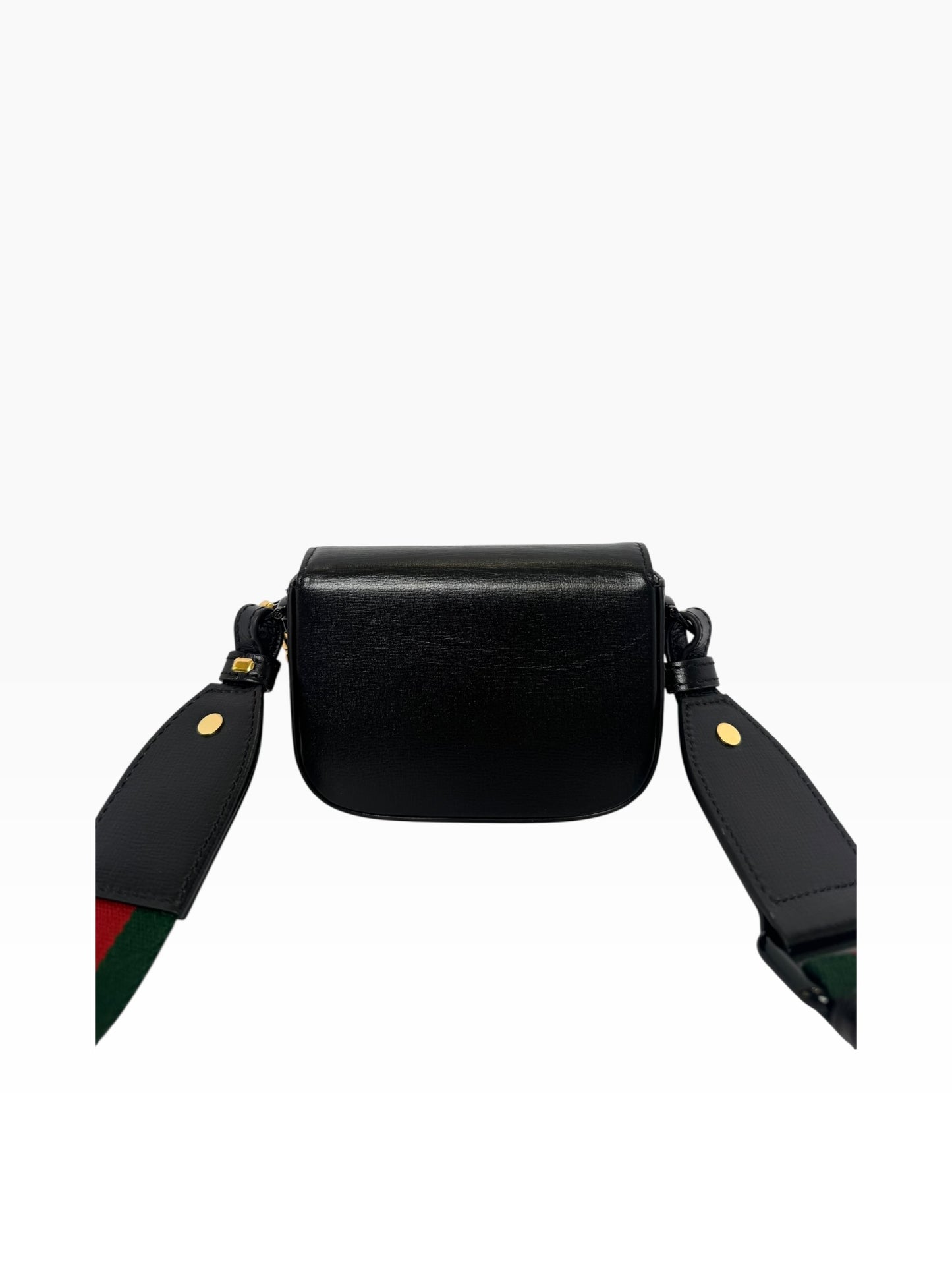 Gucci Micro Black Flap Strap plus Chain