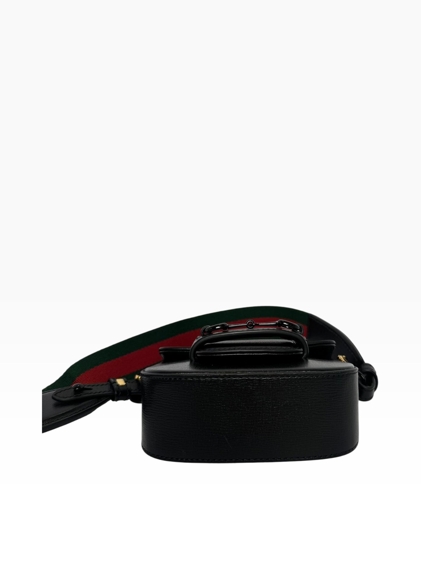Gucci Micro Black Flap Strap plus Chain