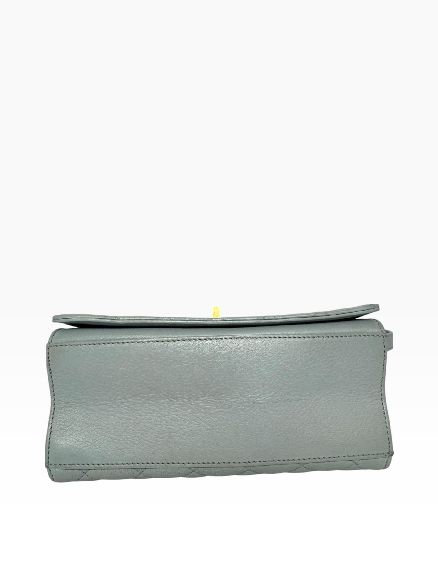 Chanel Vintage Baby Blue Top Handle Reissue Mini Flap