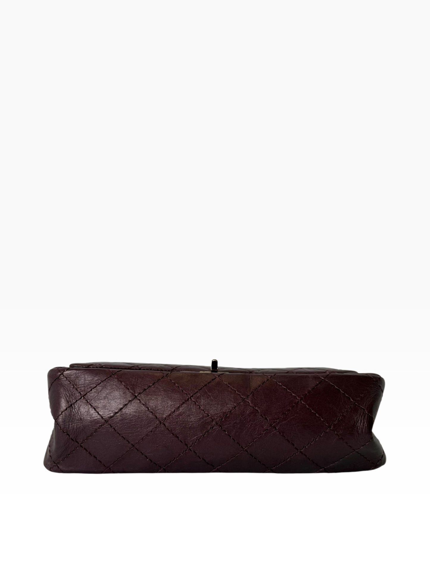 Chanel 2.55 Calfskin 225 Metallic Purple Small SHW