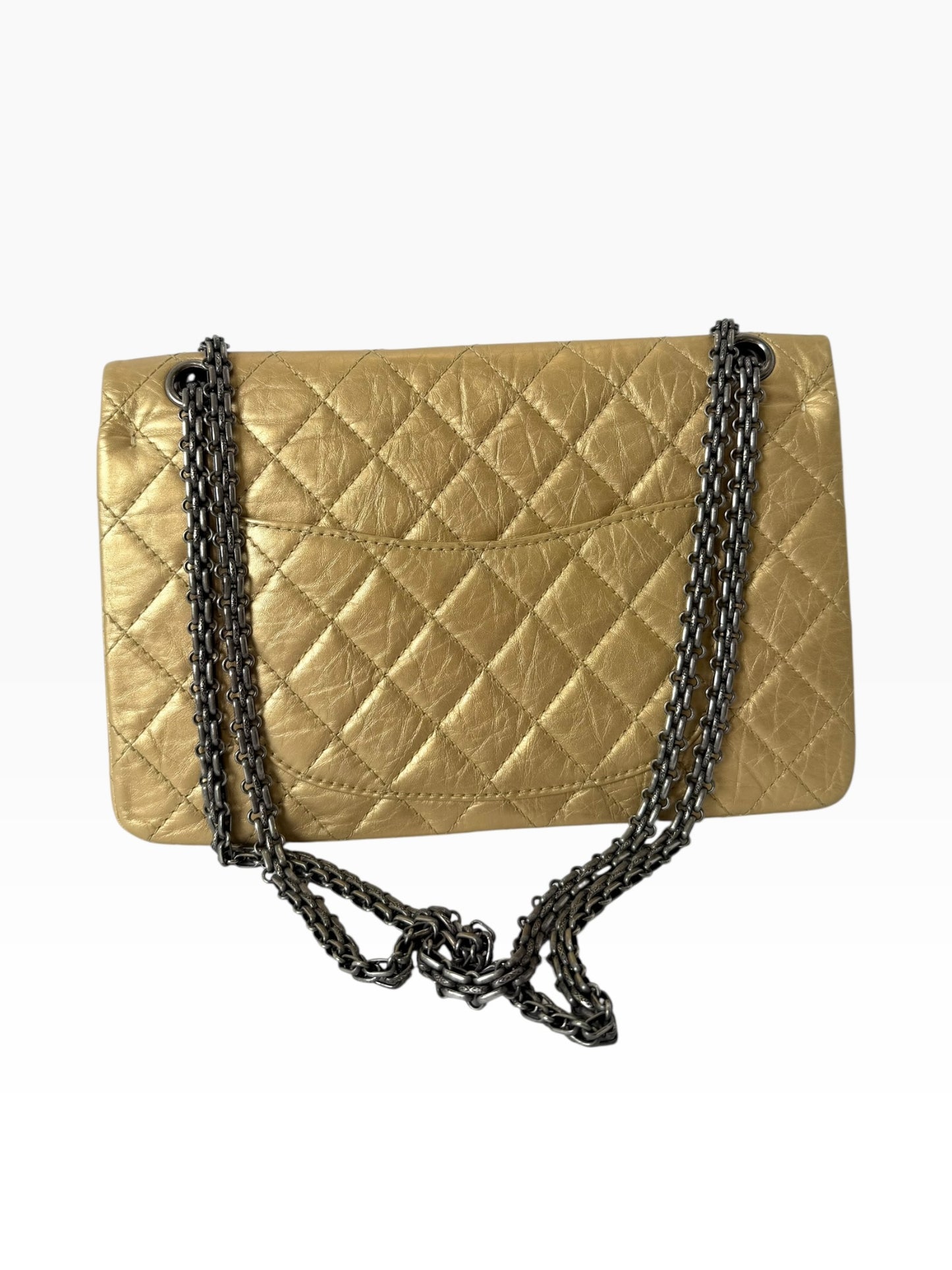 Chanel 2.55 Calfskin 226 Champagne Gold SHW