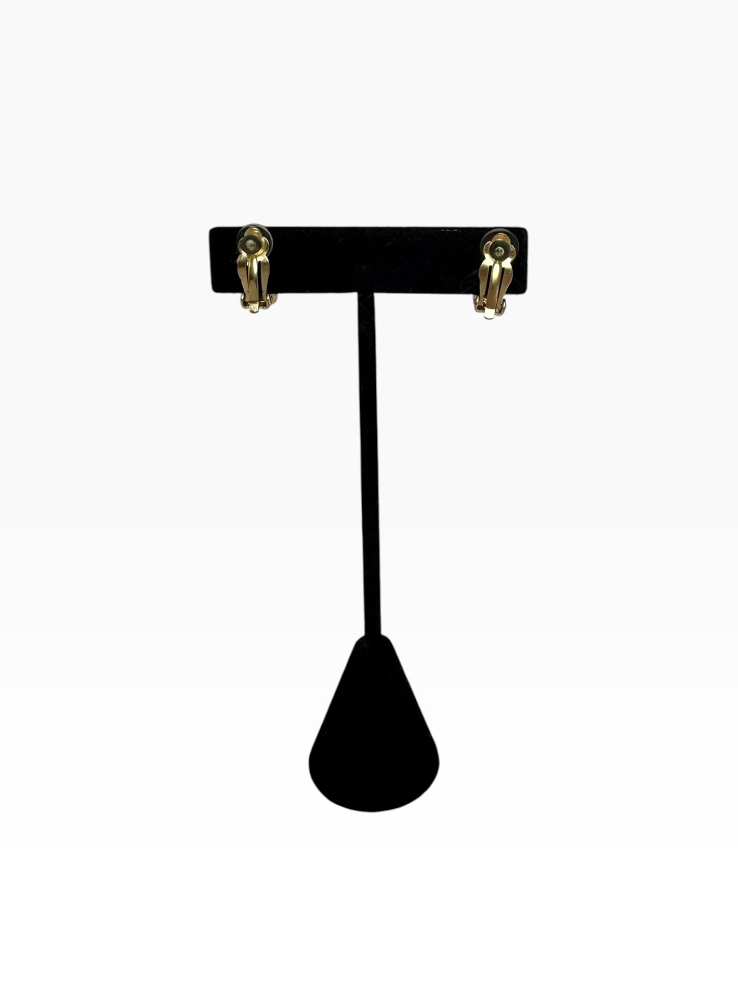 Chanel Mushroom Vintage Earrings Clip On