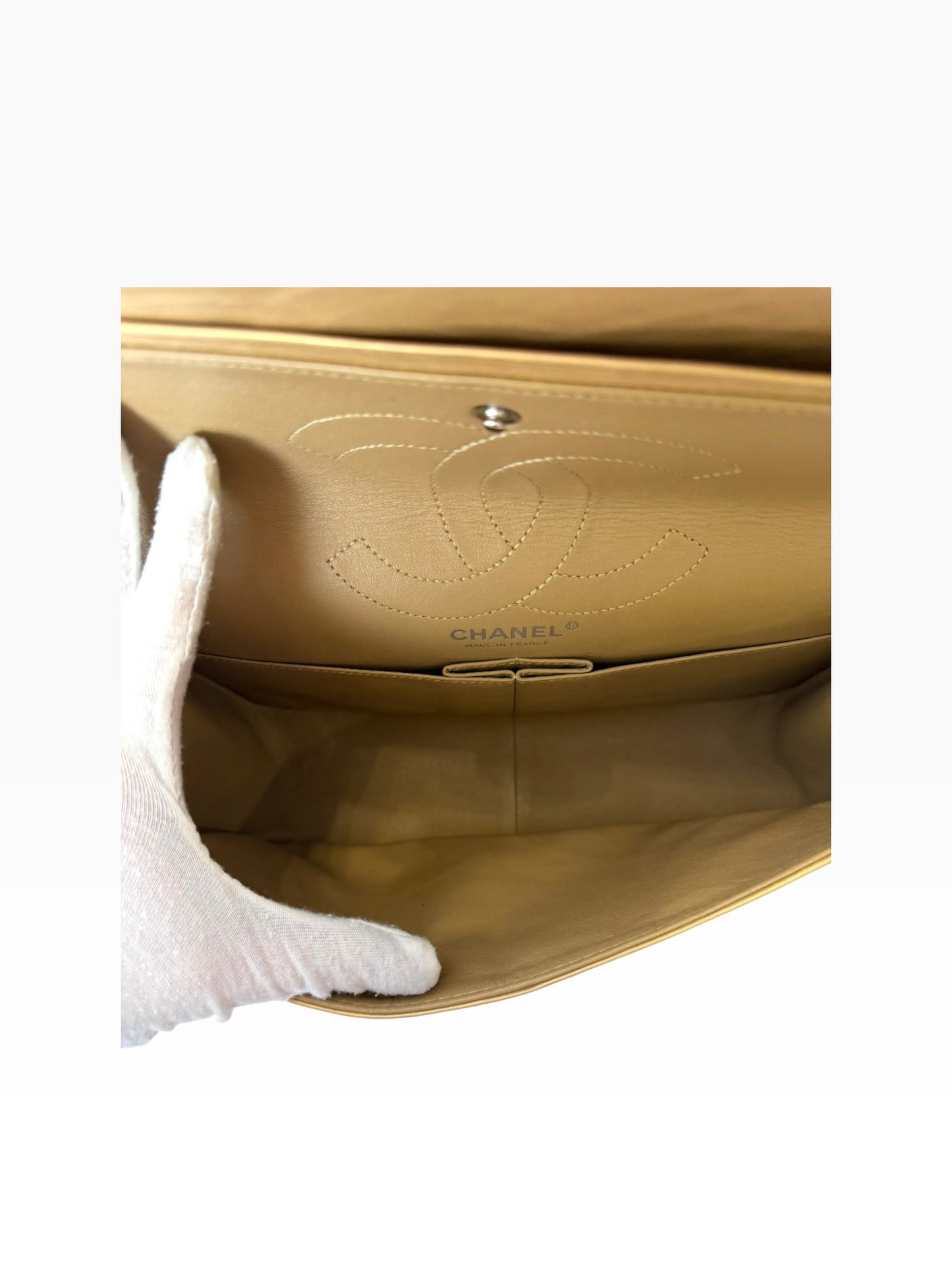 Chanel 2.55 Calfskin 226 Champagne Gold SHW