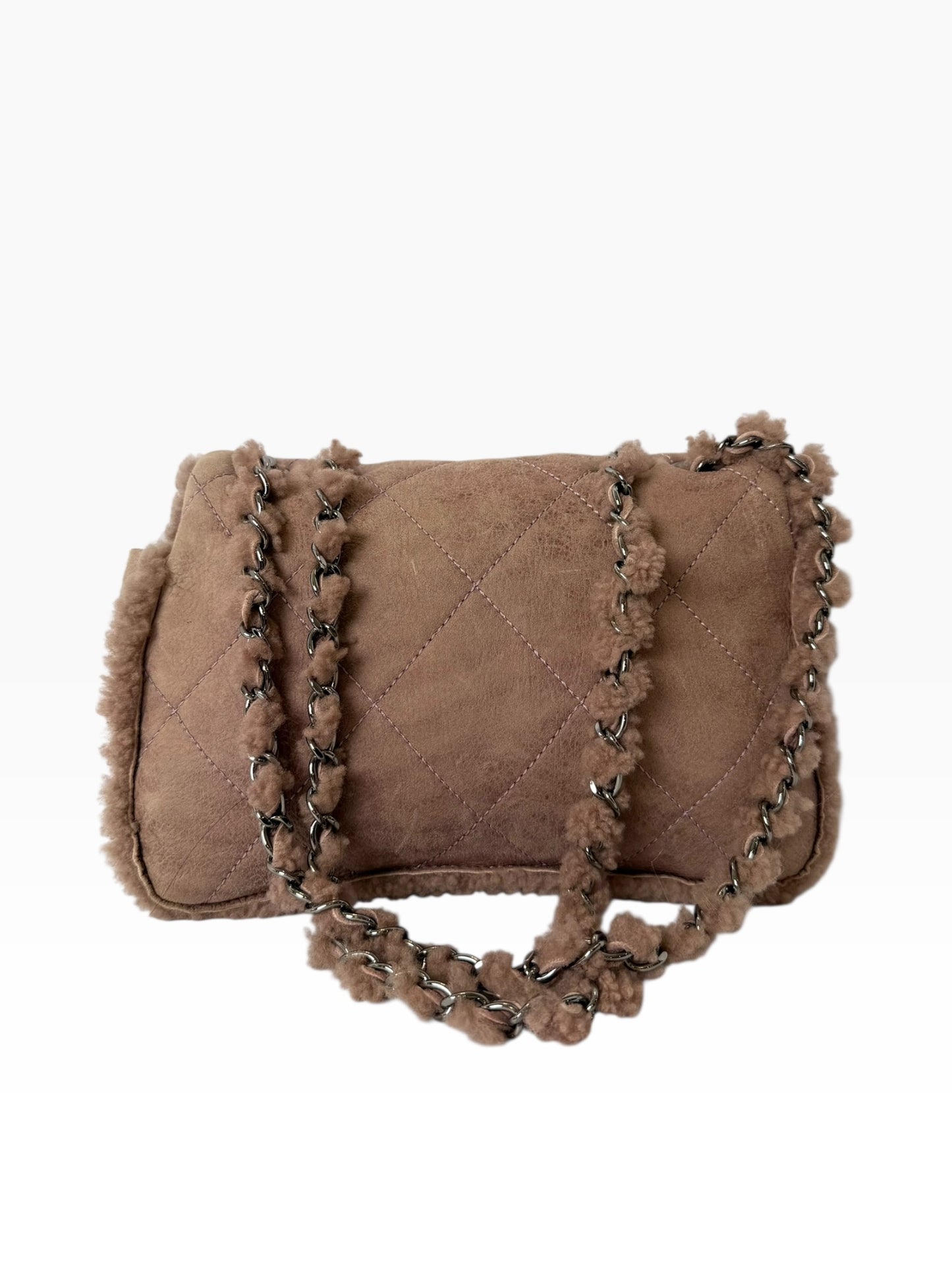Chanel Flap Shearling Small Lavender