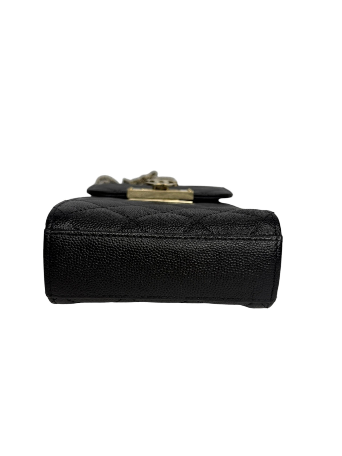Chanel Black Caviar Crossbody Phone Holder T9160