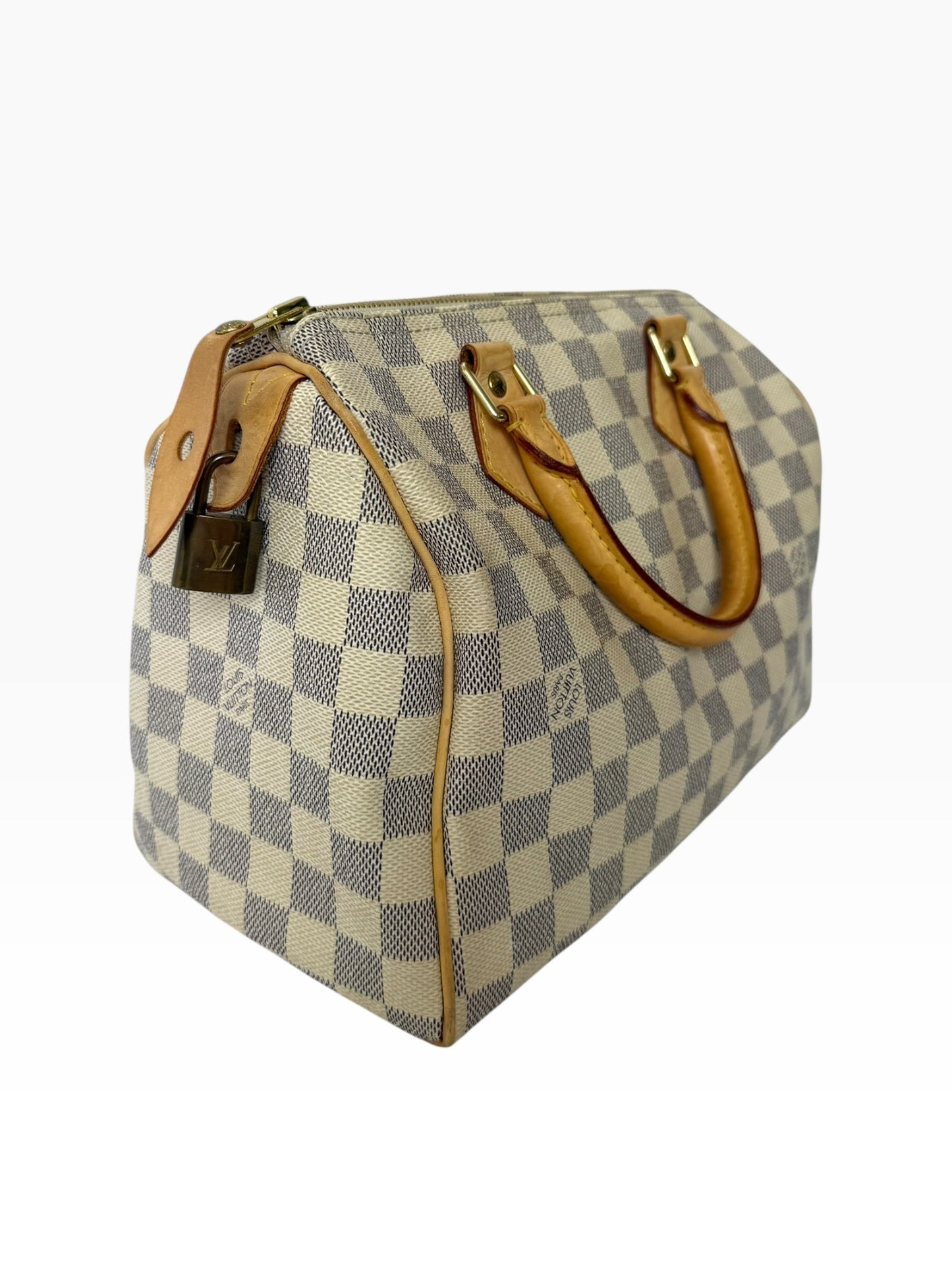 Louis Vuitton Damier Speedy 25 White