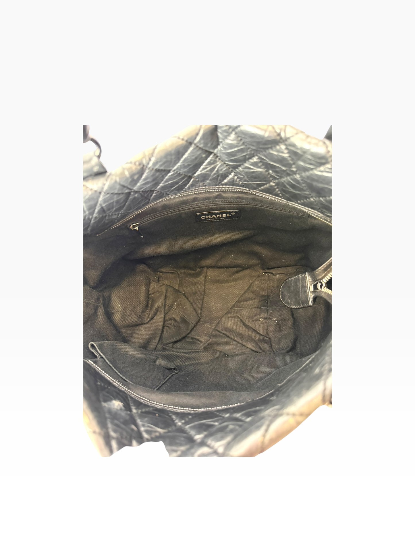 Chanel Braided Tote Lambskin Black