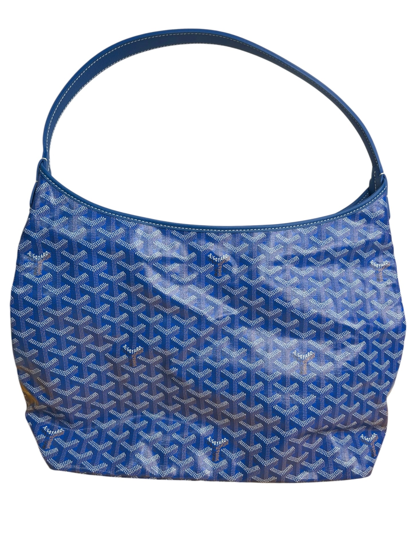 Goyard Goyardine Blue Boheme Hobo T8819