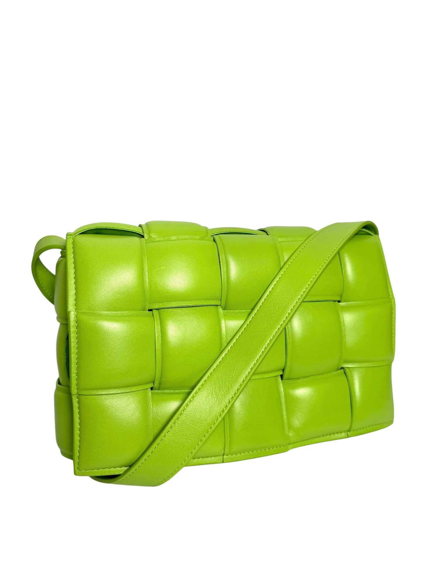 Bottega Veneta Green Padded Leather Cassette