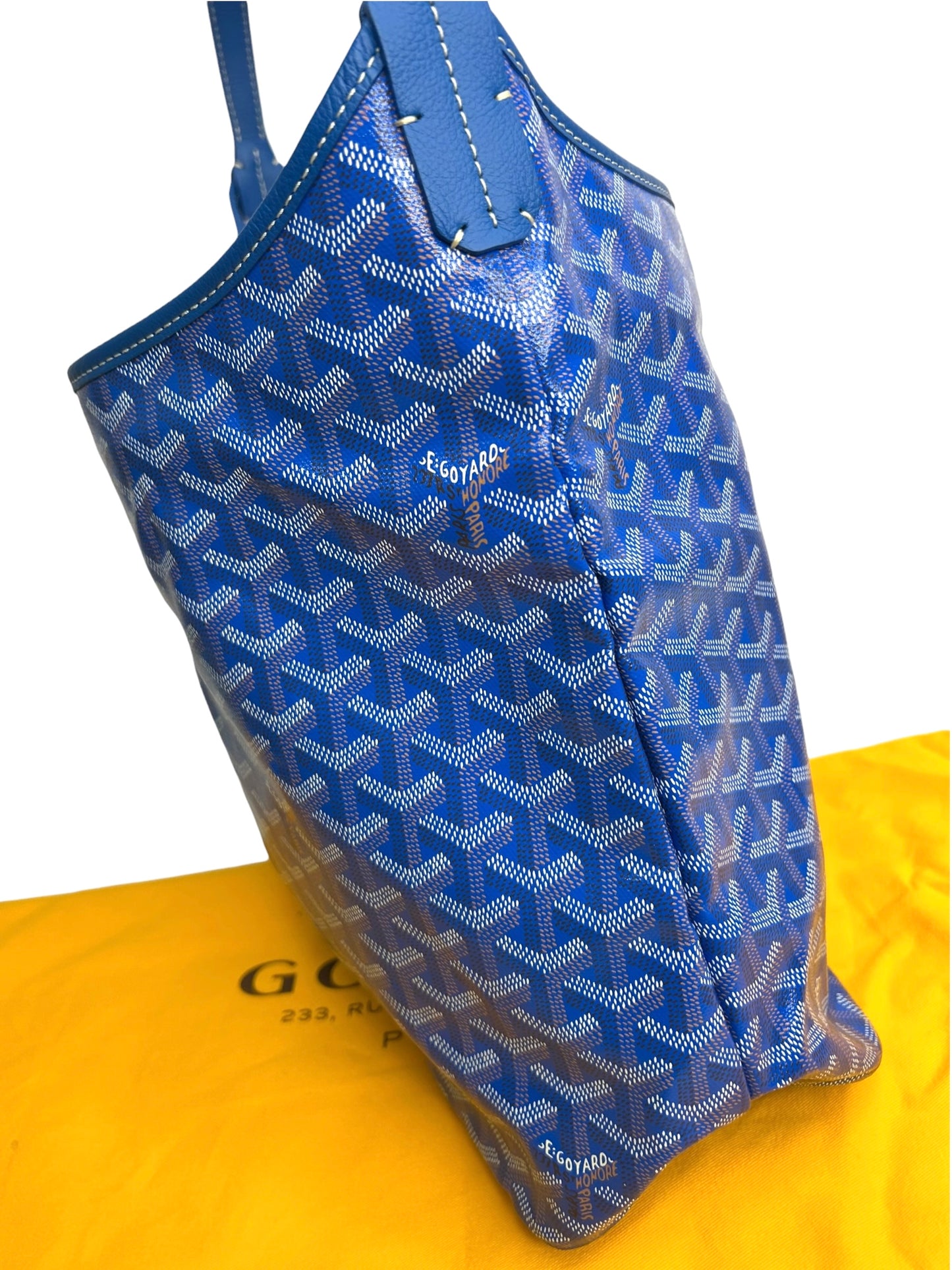 Goyard Goyardine Blue Boheme Hobo T8819