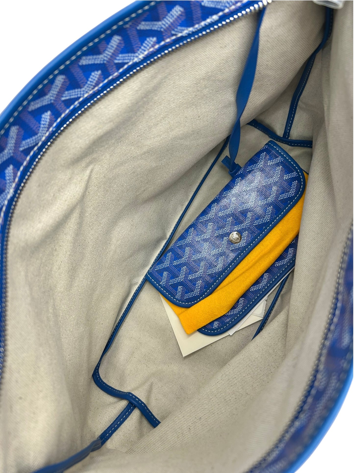 Goyard Goyardine Blue Boheme Hobo T8819